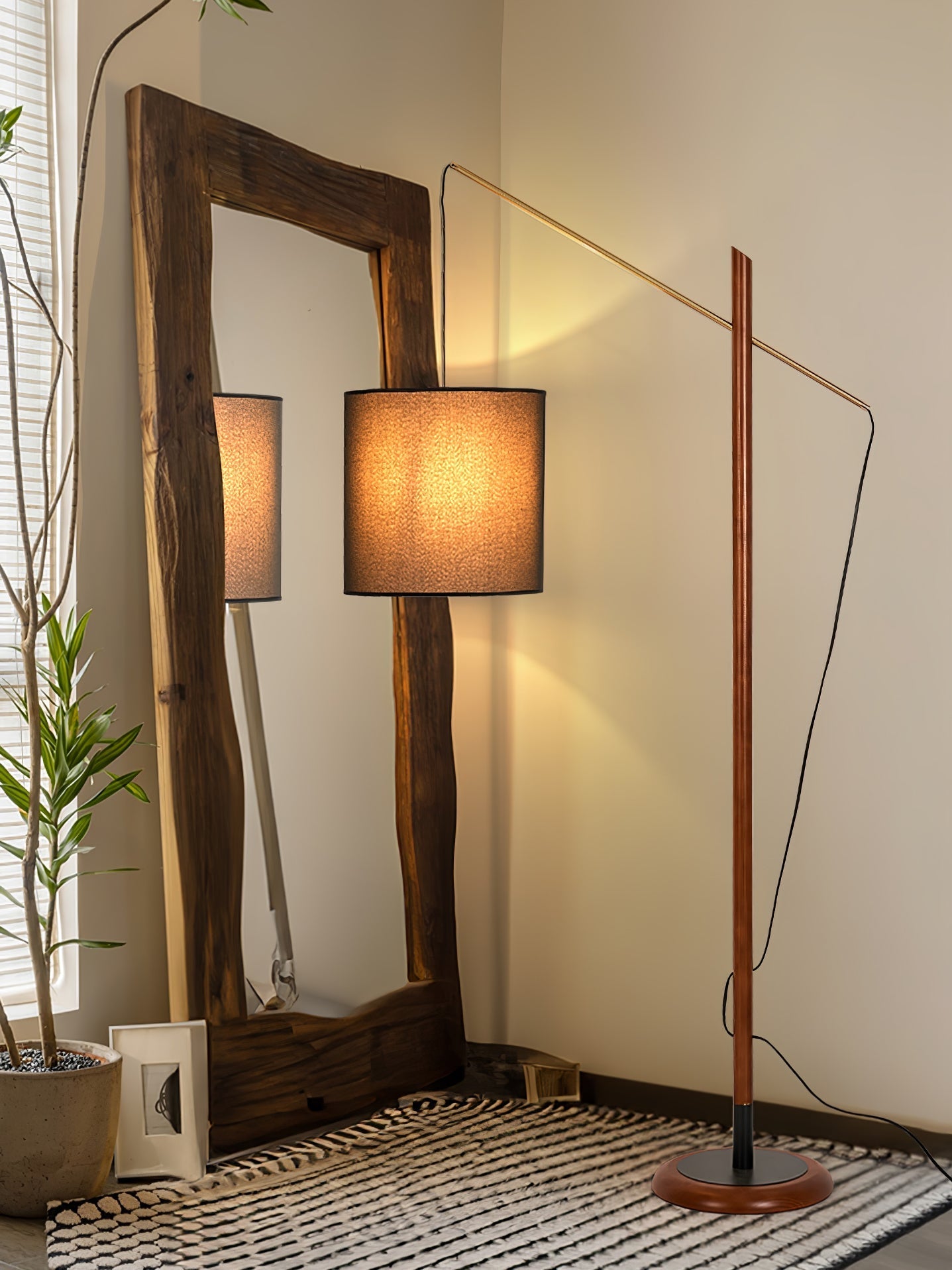 Nyvariol Minimalist Wood Floor Lamp-Neutral Decor