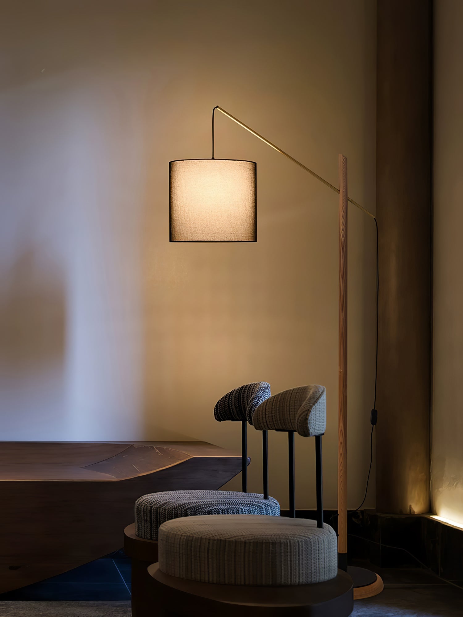 Nyvariol Minimalist Wood Floor Lamp-Neutral Decor