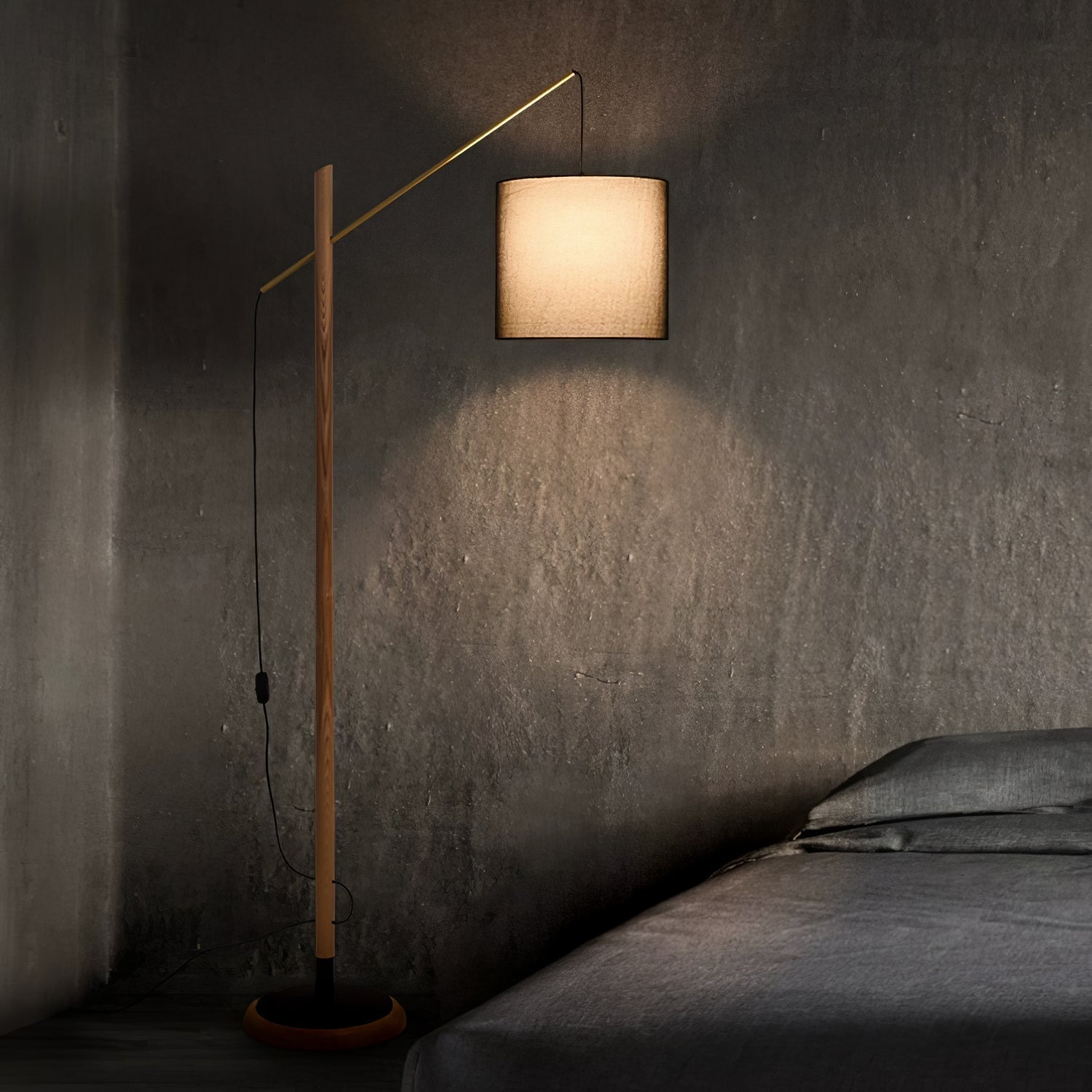 Nyvariol Minimalist Wood Floor Lamp-Neutral Decor