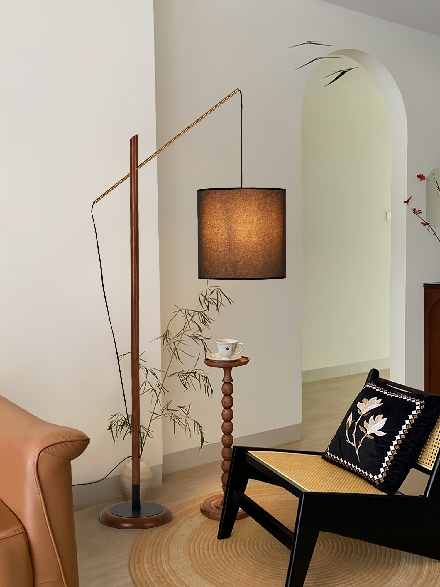 Nyvariol Minimalist Wood Floor Lamp-Neutral Decor