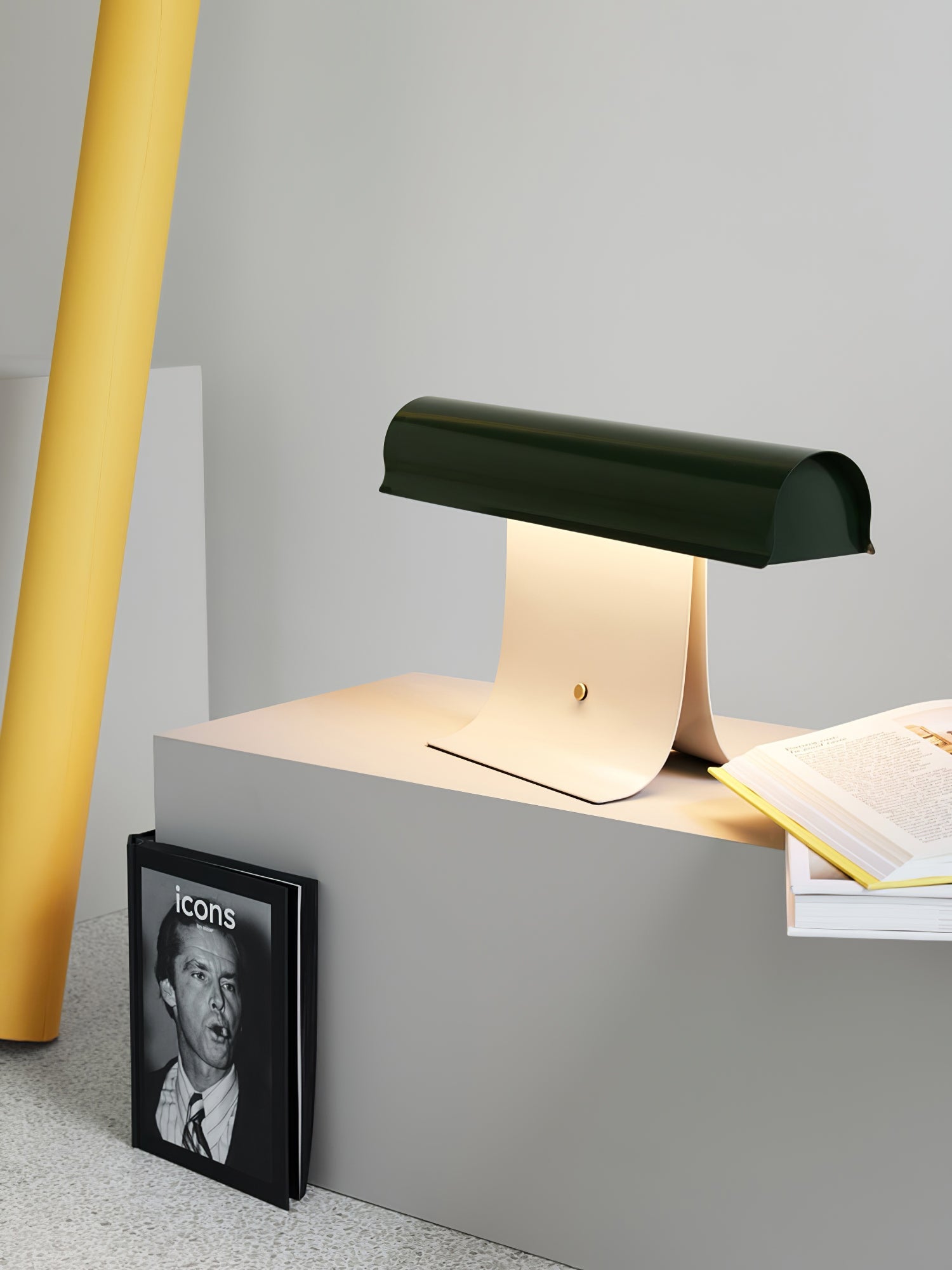 Liorven Steel Industrial Table Lamp-Neutral Decor