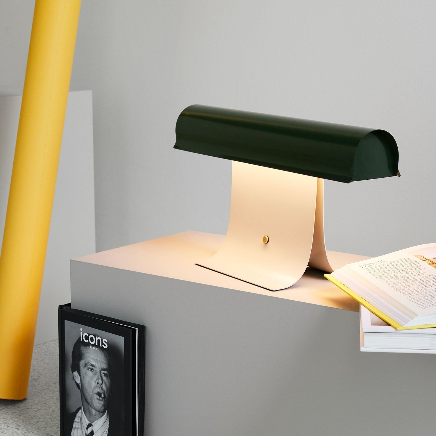 Liorven Steel Industrial Table Lamp-Neutral Decor