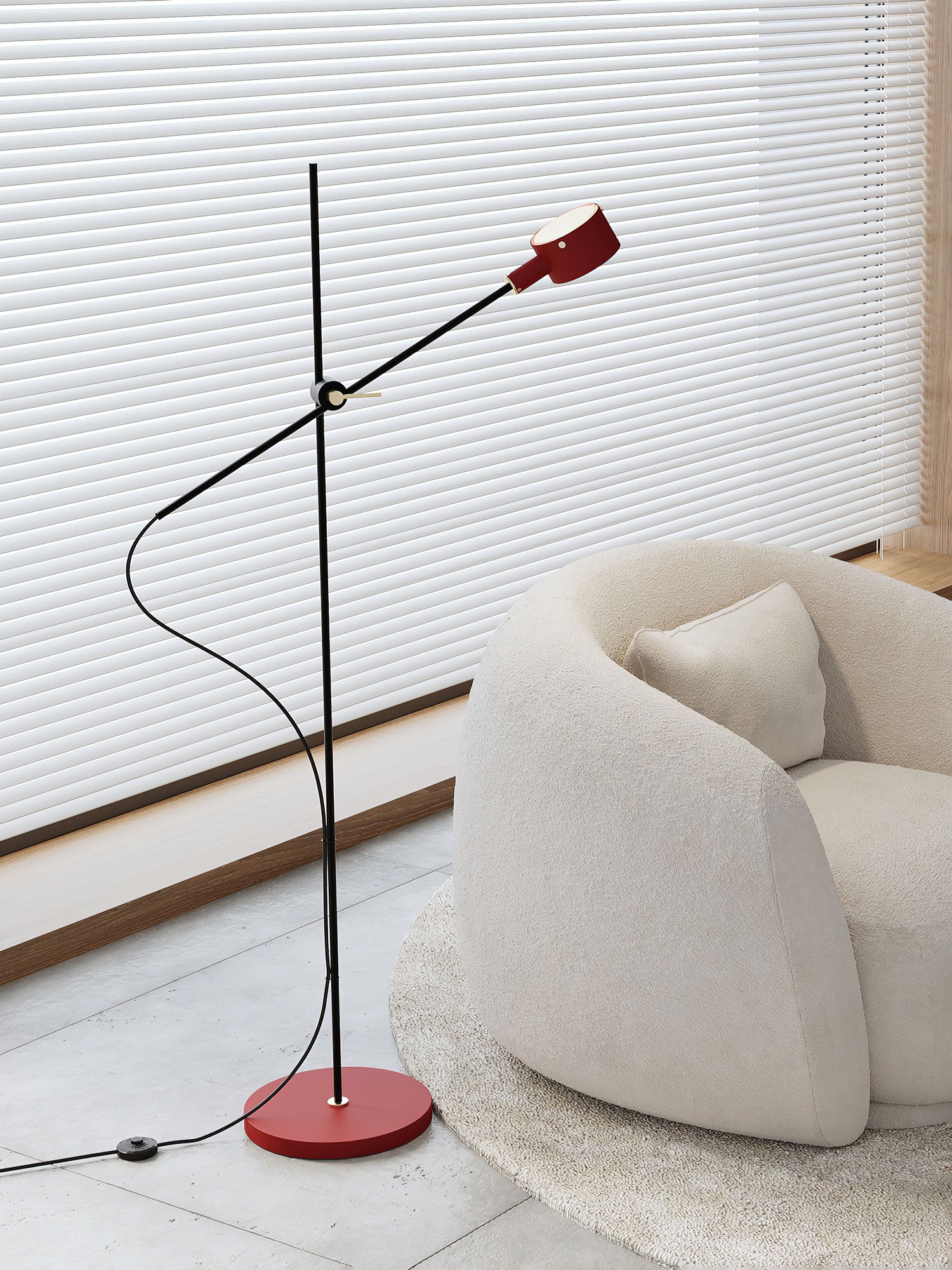 Arclen Adjustable Floor Lamp-Neutral Decor