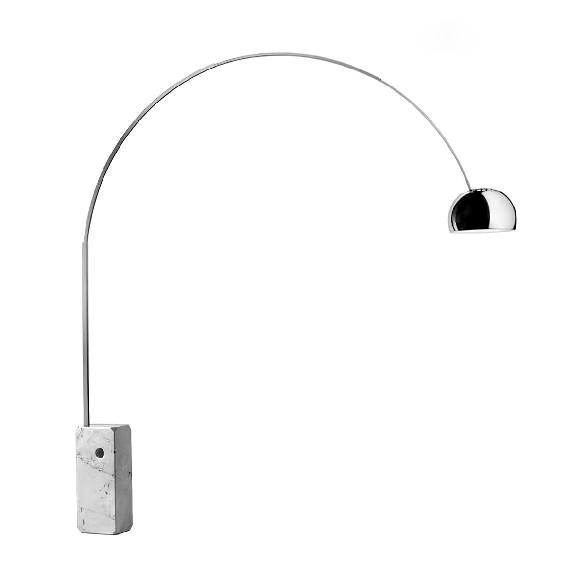 Alevra Steel Marble Floor Lamp-Neutral Decor