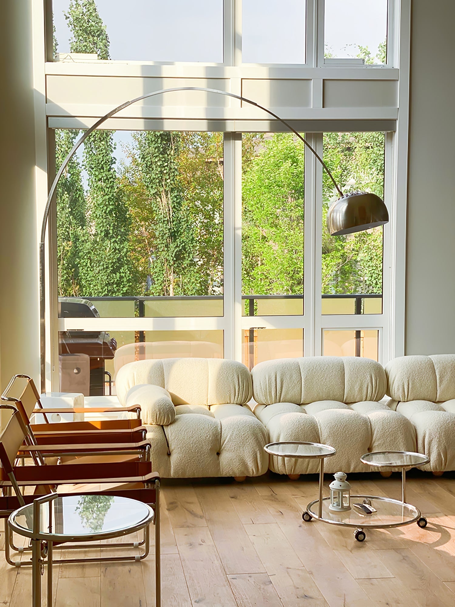 Alevra Steel Marble Floor Lamp-Neutral Decor