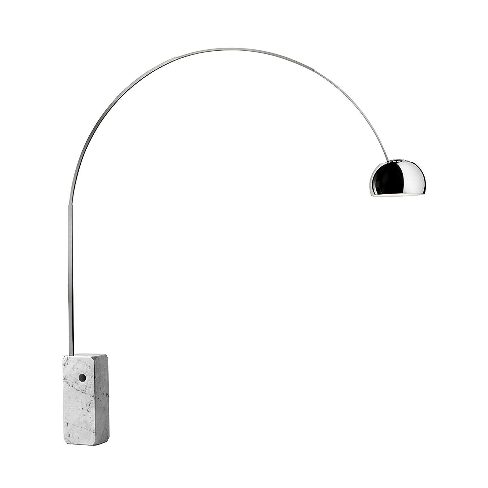Alevra Steel Marble Floor Lamp-Neutral Decor