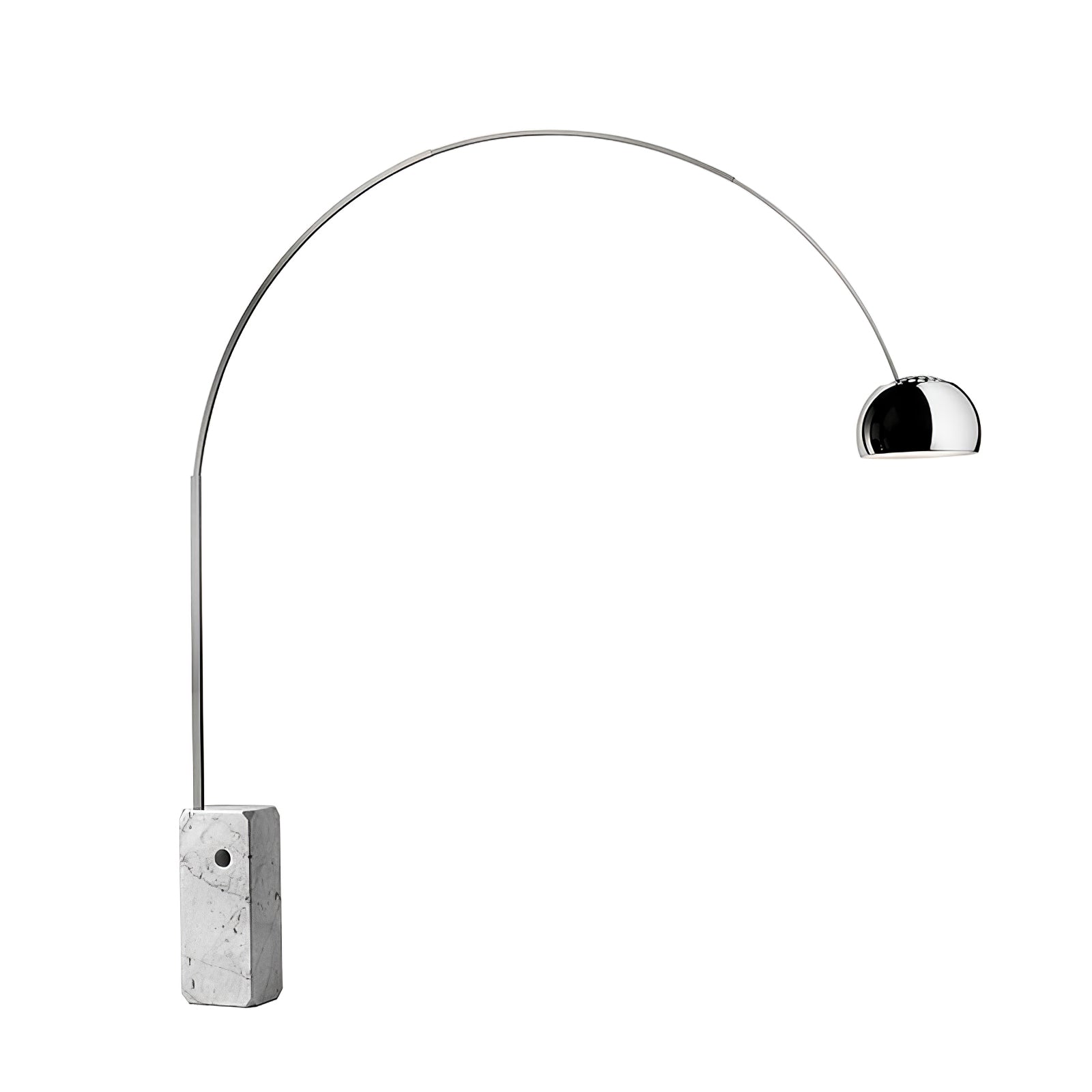 Alevra Steel Marble Floor Lamp-Neutral Decor
