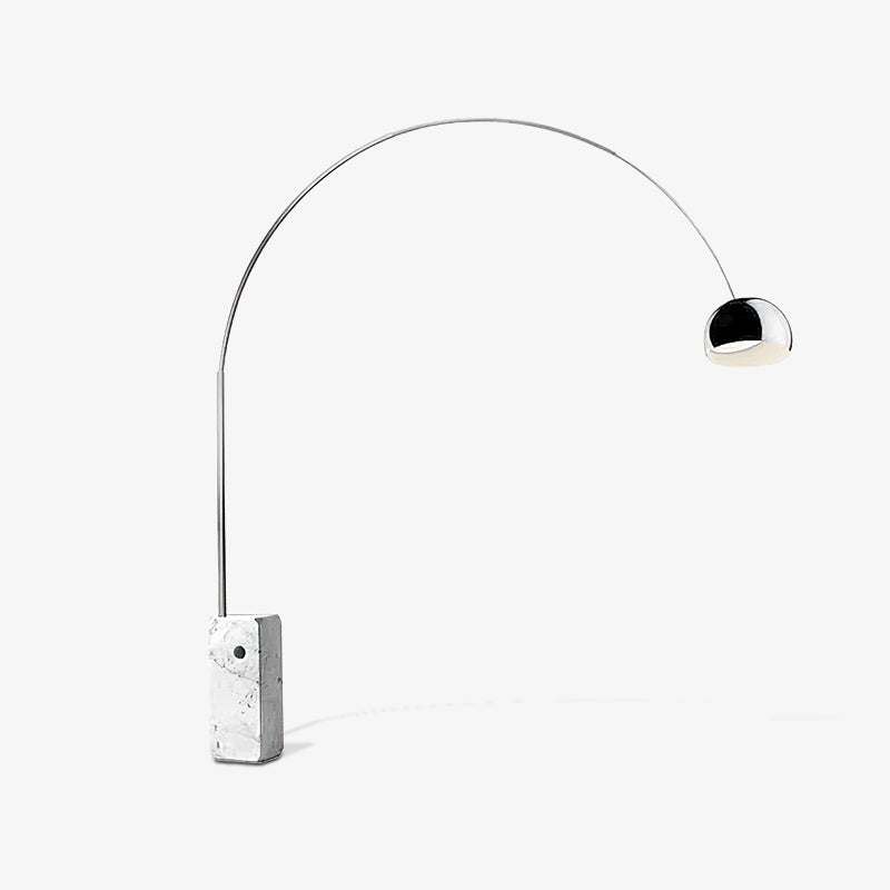 Alevra Steel Marble Floor Lamp-Neutral Decor