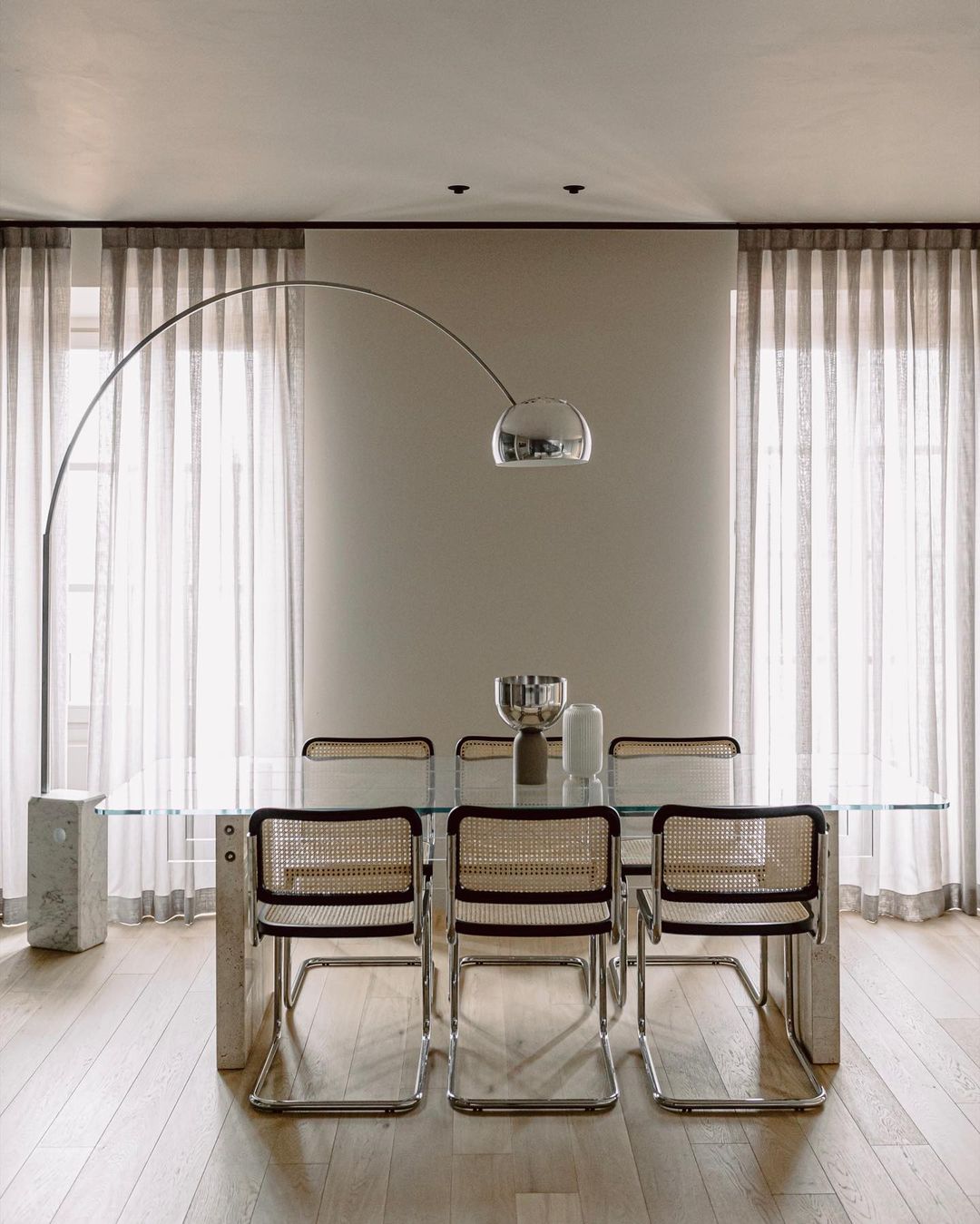 Alevra Steel Marble Floor Lamp-Neutral Decor