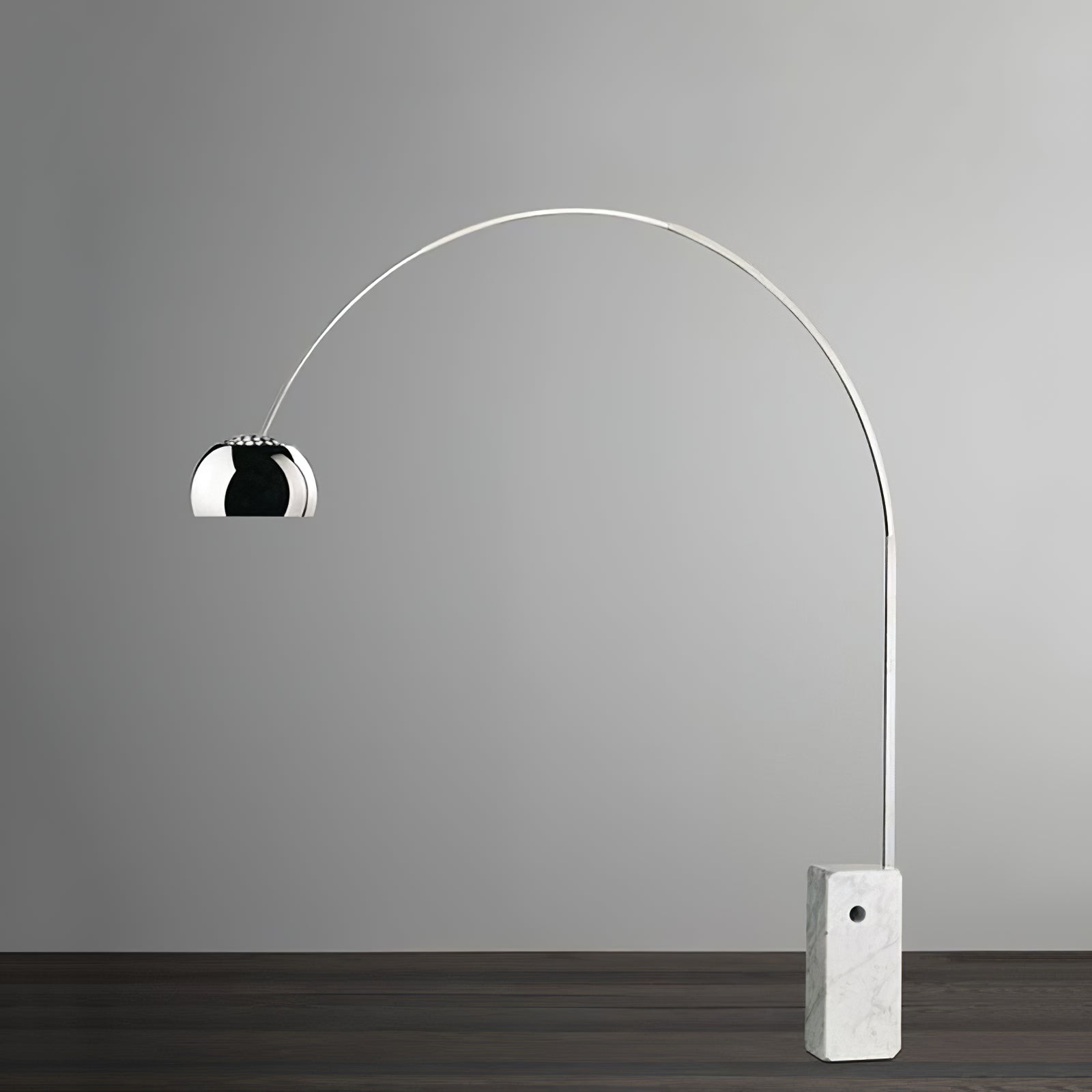 Alevra Steel Marble Floor Lamp-Neutral Decor
