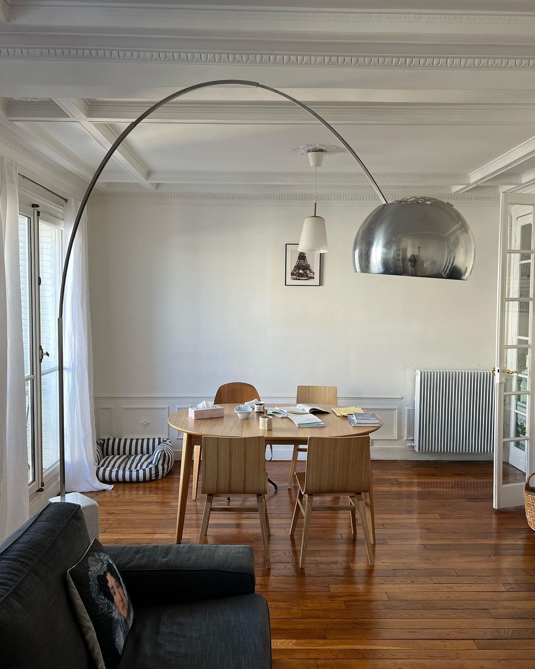 Alevra Steel Marble Floor Lamp-Neutral Decor