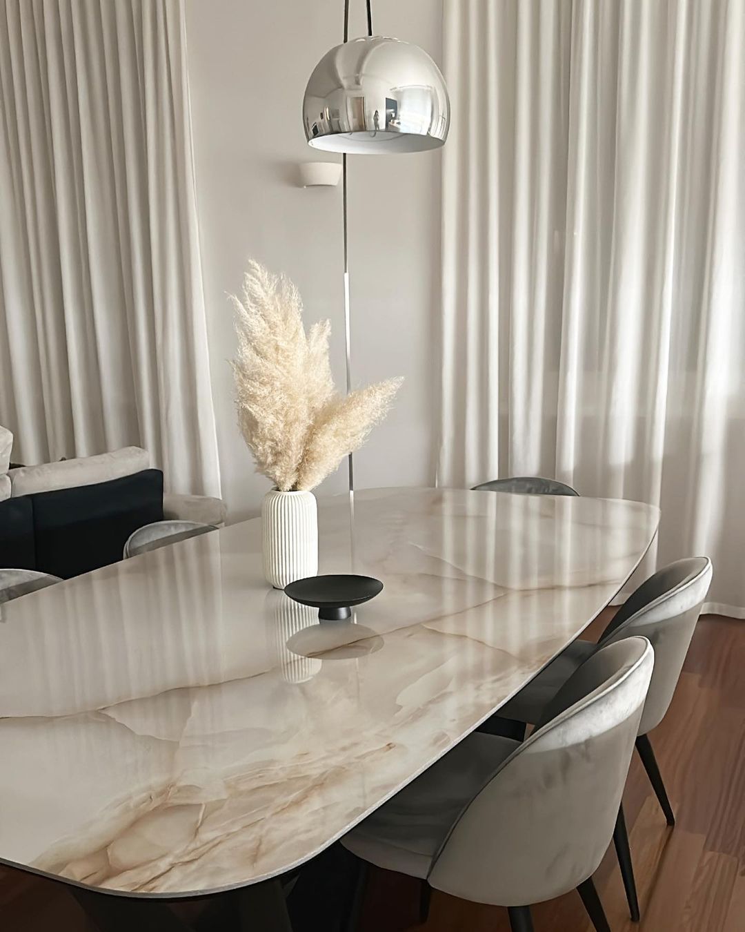 Alevra Steel Marble Floor Lamp-Neutral Decor