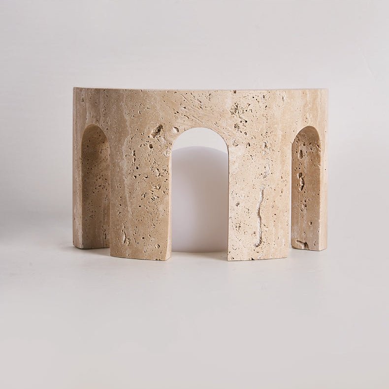 Drav Stone Table Light-Neutral Decor