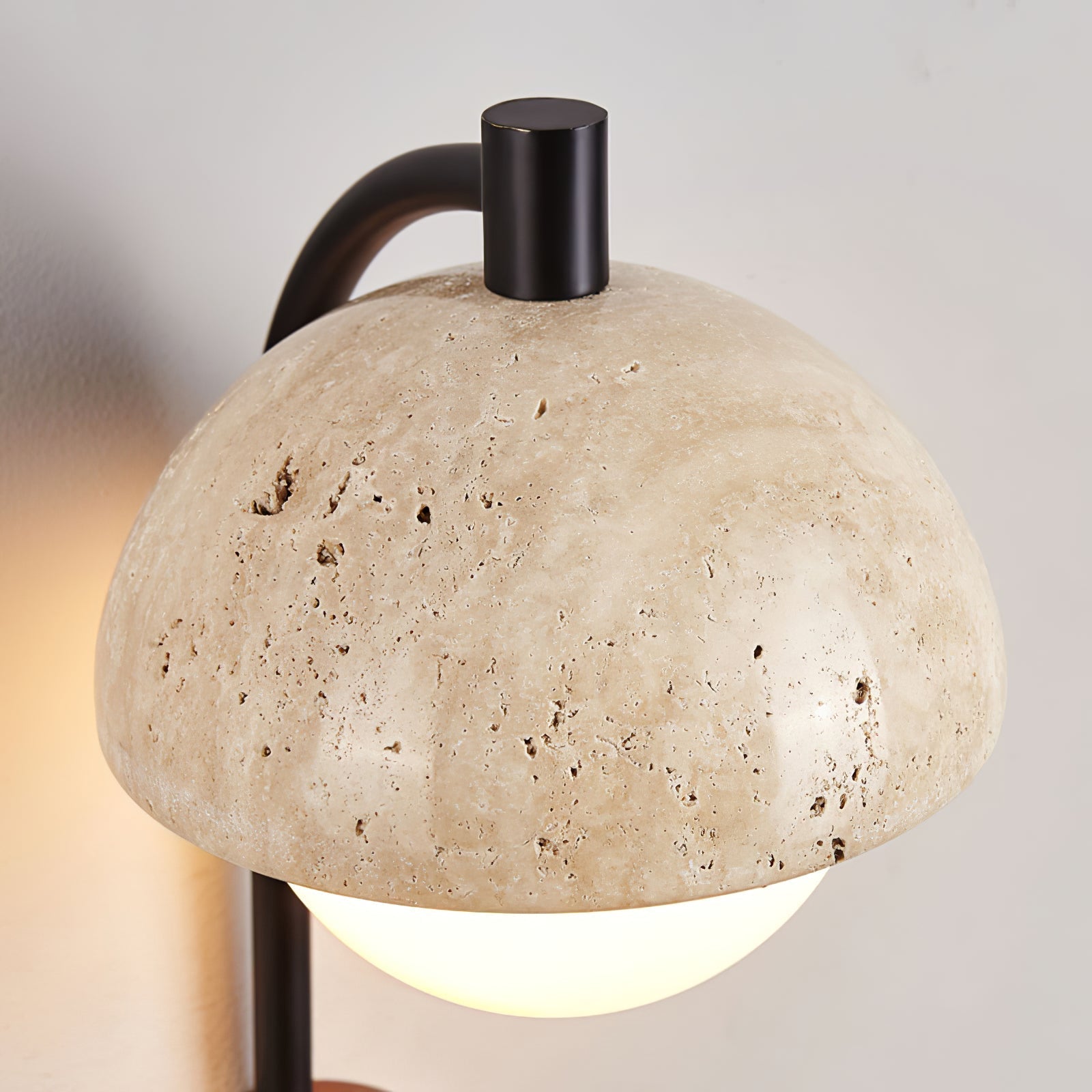 Arlo Travertine Wall Light-Neutral Decor