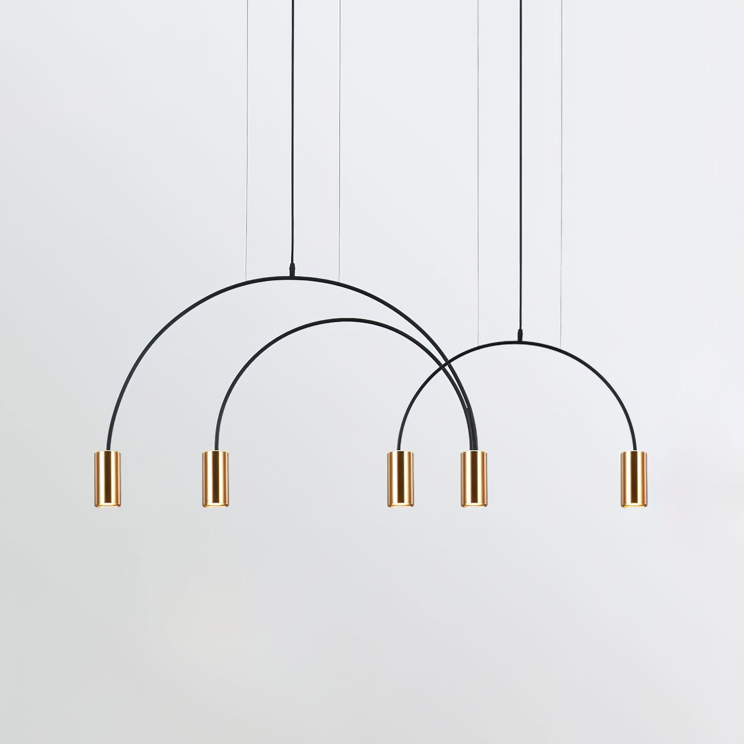 Noriel Pendant Lamp Overlapping Cylinder Minimalist Dining Room-Neutral Decor