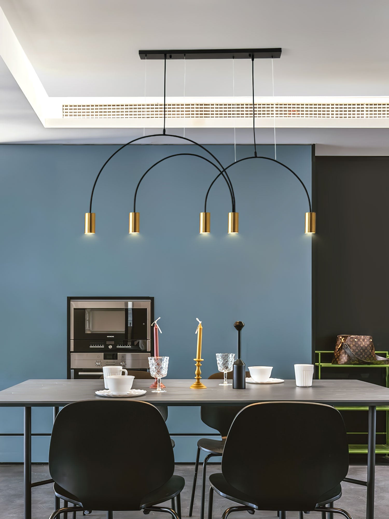 Noriel Pendant Lamp Overlapping Cylinder Minimalist Dining Room-Neutral Decor