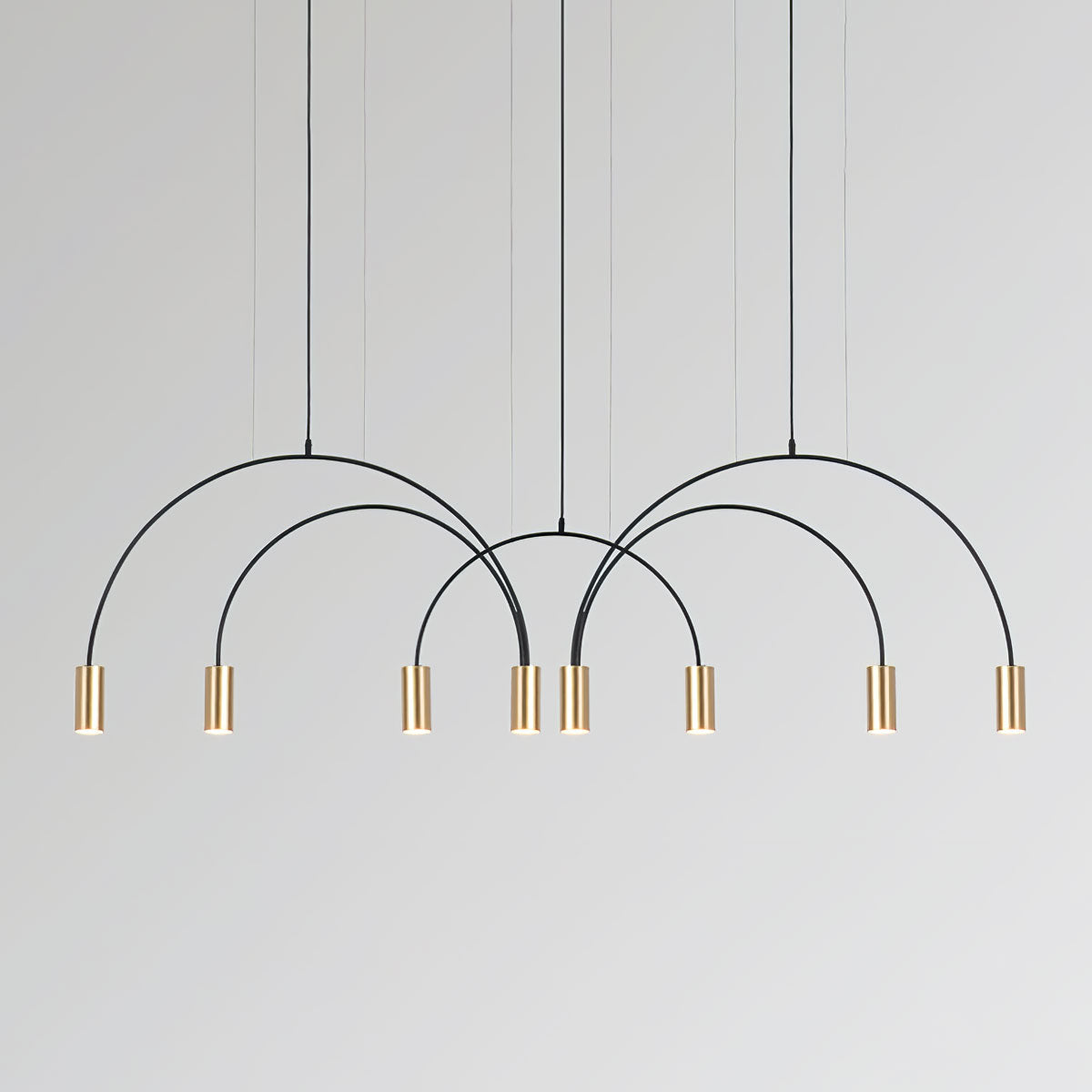 Noriel Pendant Lamp Overlapping Cylinder Minimalist Dining Room-Neutral Decor