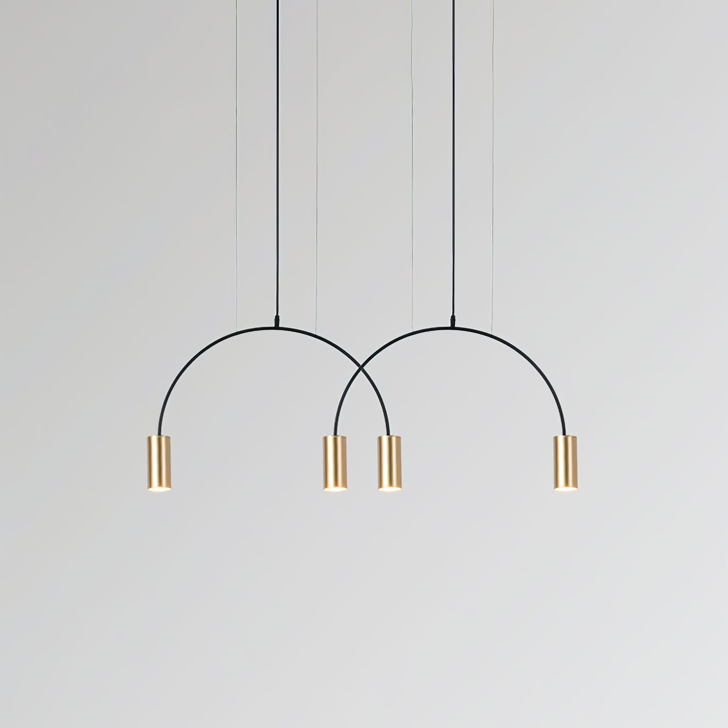 Noriel Pendant Lamp Overlapping Cylinder Minimalist Dining Room-Neutral Decor