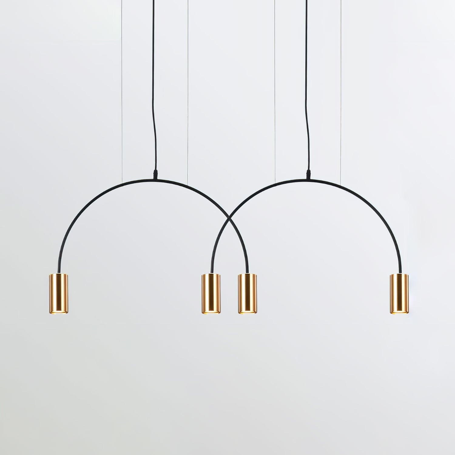 Noriel Pendant Lamp Overlapping Cylinder Minimalist Dining Room-Neutral Decor