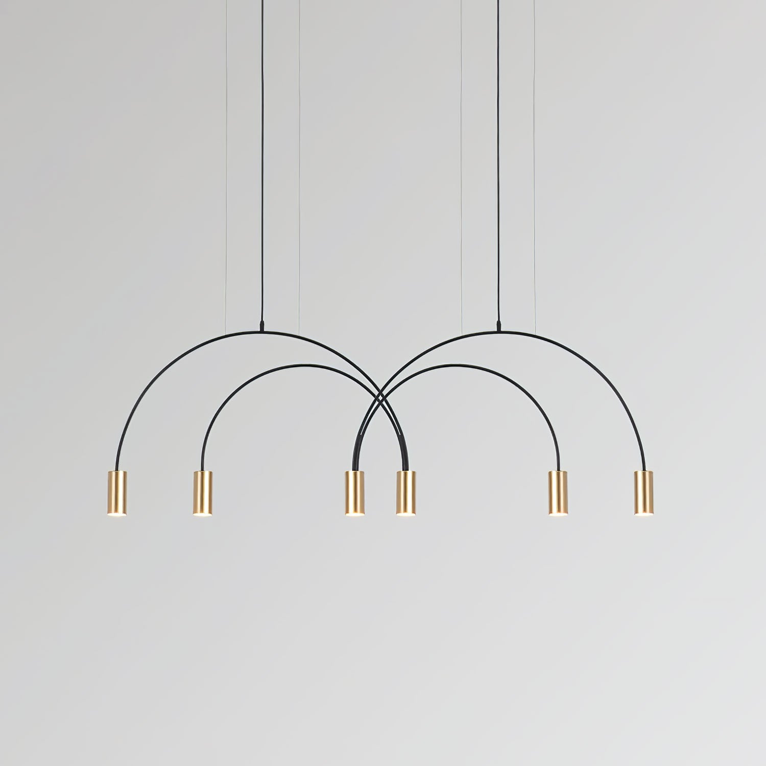 Noriel Pendant Lamp Overlapping Cylinder Minimalist Dining Room-Neutral Decor