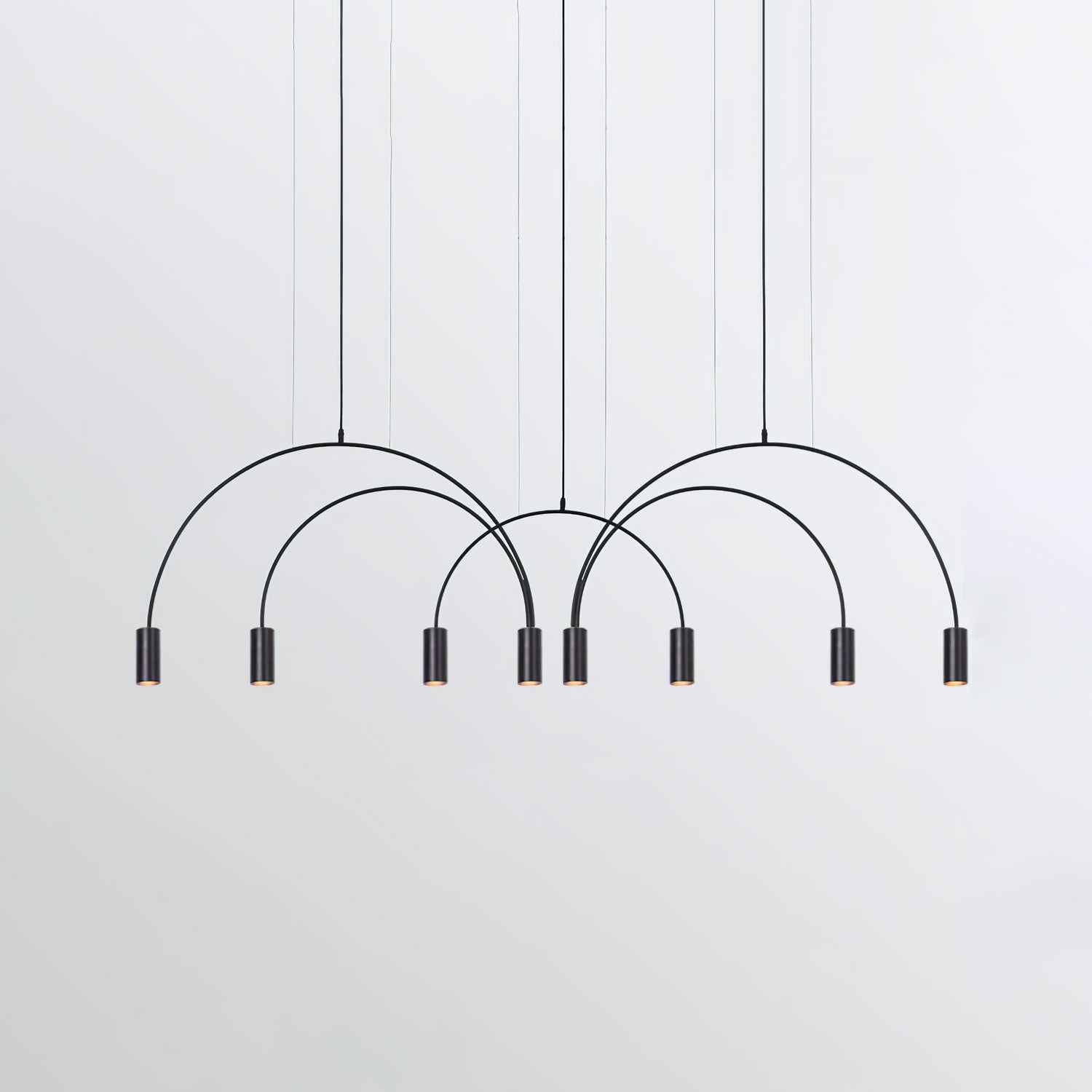 Noriel Pendant Lamp Overlapping Cylinder Minimalist Dining Room-Neutral Decor