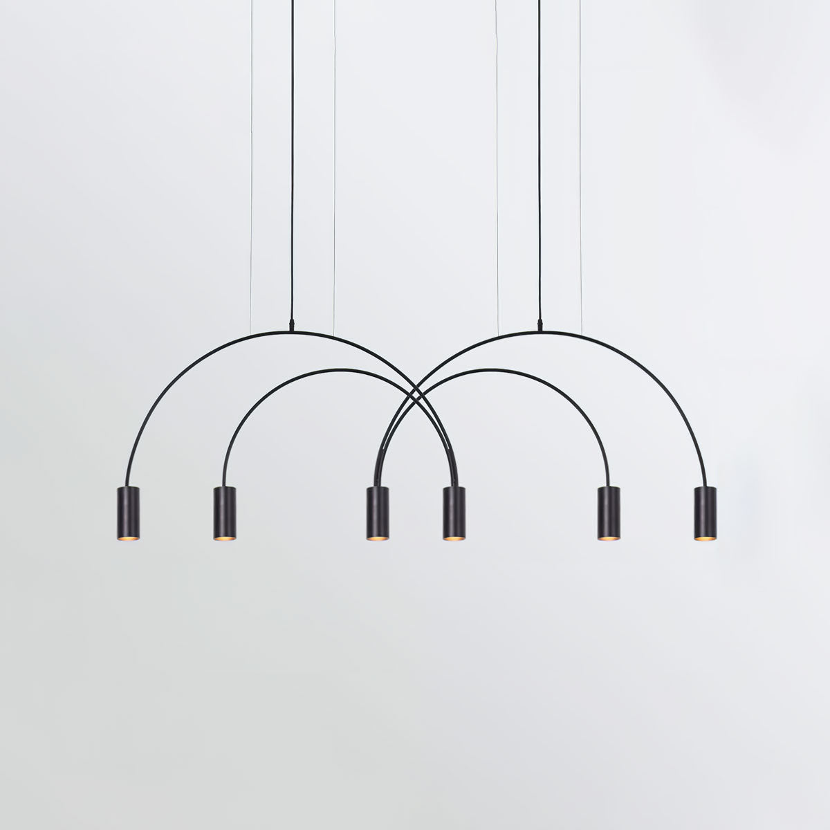 Noriel Pendant Lamp Overlapping Cylinder Minimalist Dining Room-Neutral Decor