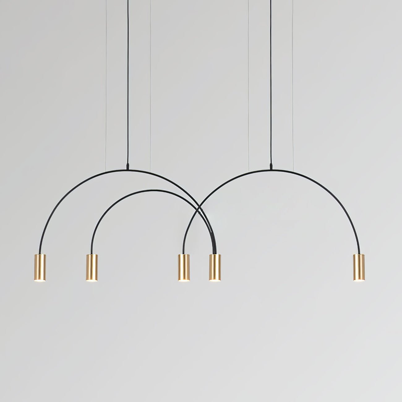 Noriel Pendant Lamp Overlapping Cylinder Minimalist Dining Room-Neutral Decor