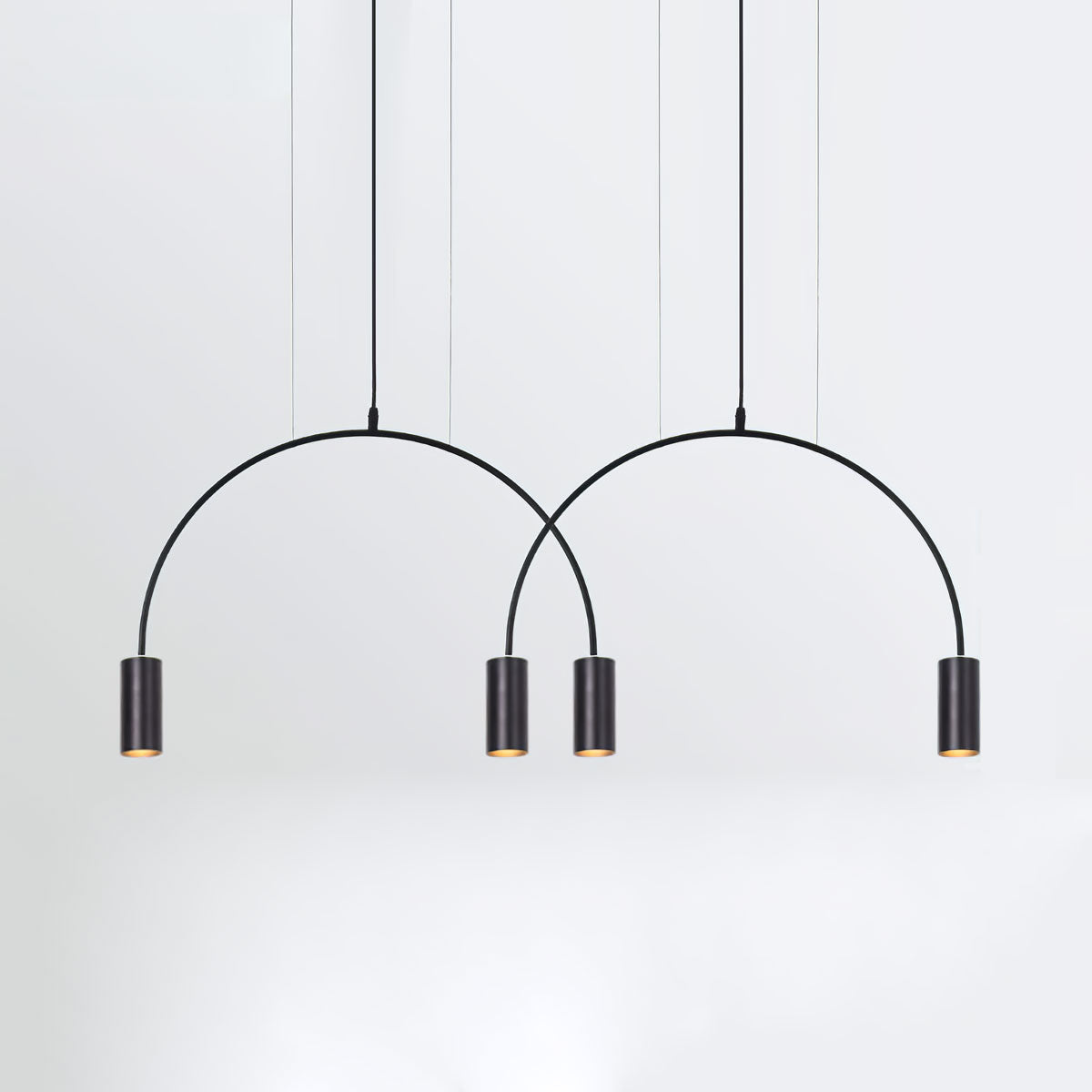 Noriel Pendant Lamp Overlapping Cylinder Minimalist Dining Room-Neutral Decor