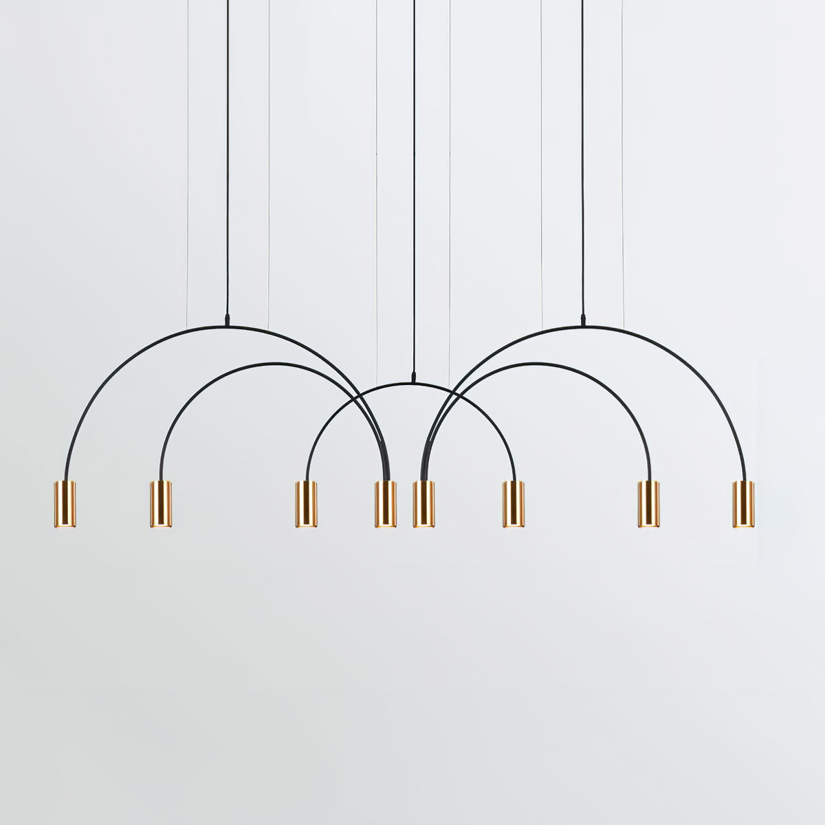 Noriel Pendant Lamp Overlapping Cylinder Minimalist Dining Room-Neutral Decor