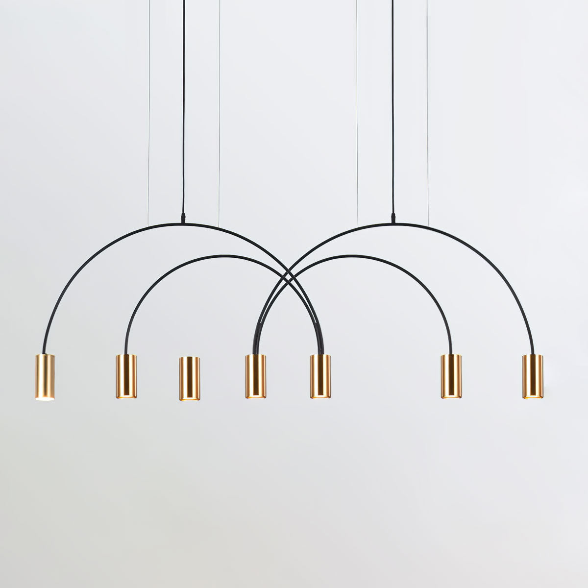 Noriel Pendant Lamp Overlapping Cylinder Minimalist Dining Room-Neutral Decor