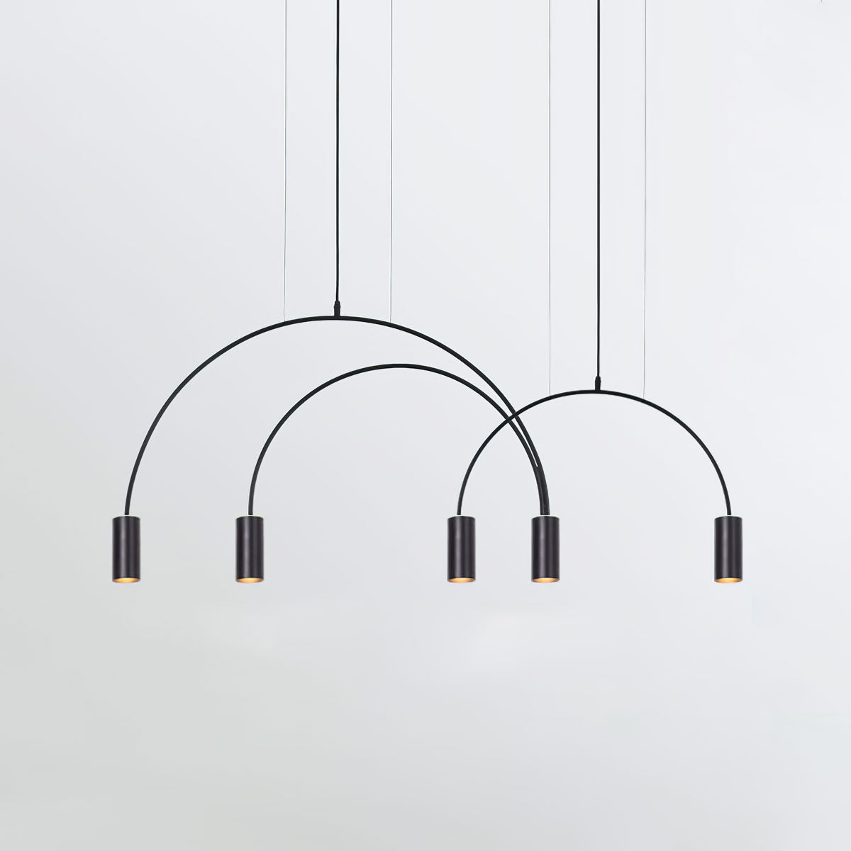Noriel Pendant Lamp Overlapping Cylinder Minimalist Dining Room-Neutral Decor