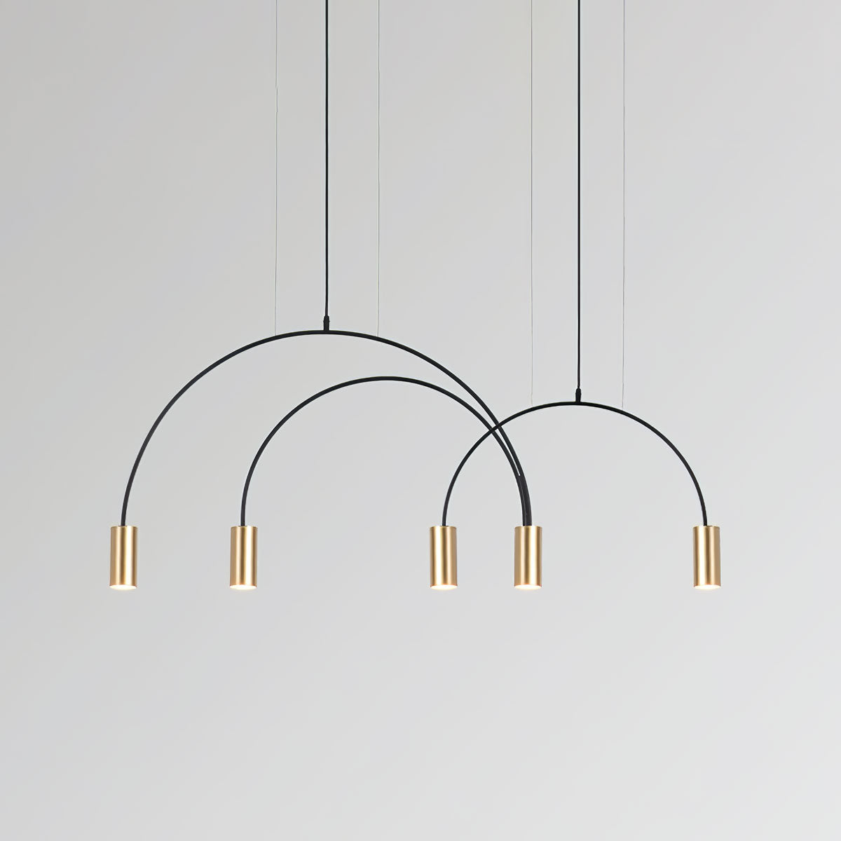 Noriel Pendant Lamp Overlapping Cylinder Minimalist Dining Room-Neutral Decor