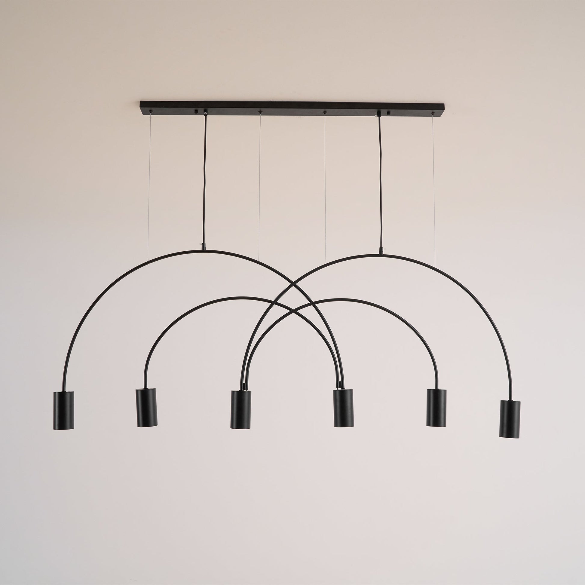 Noriel Pendant Lamp Overlapping Cylinder Minimalist Dining Room-Neutral Decor