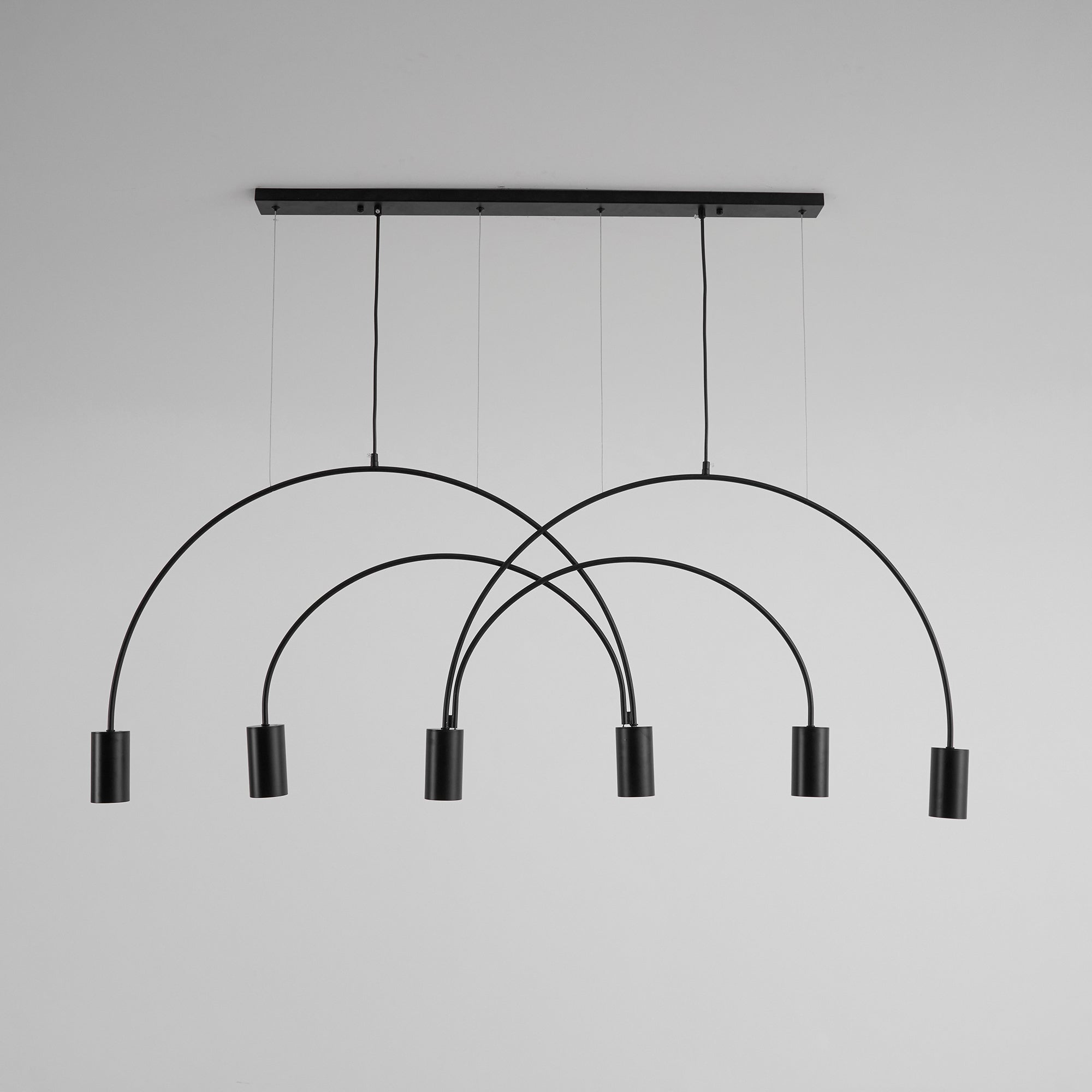 Noriel Pendant Lamp Overlapping Cylinder Minimalist Dining Room-Neutral Decor