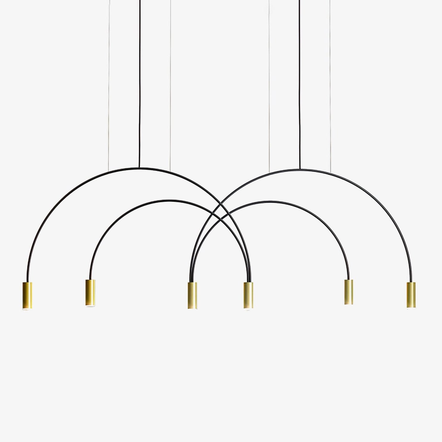 Noriel Pendant Lamp Overlapping Cylinder Minimalist Dining Room-Neutral Decor