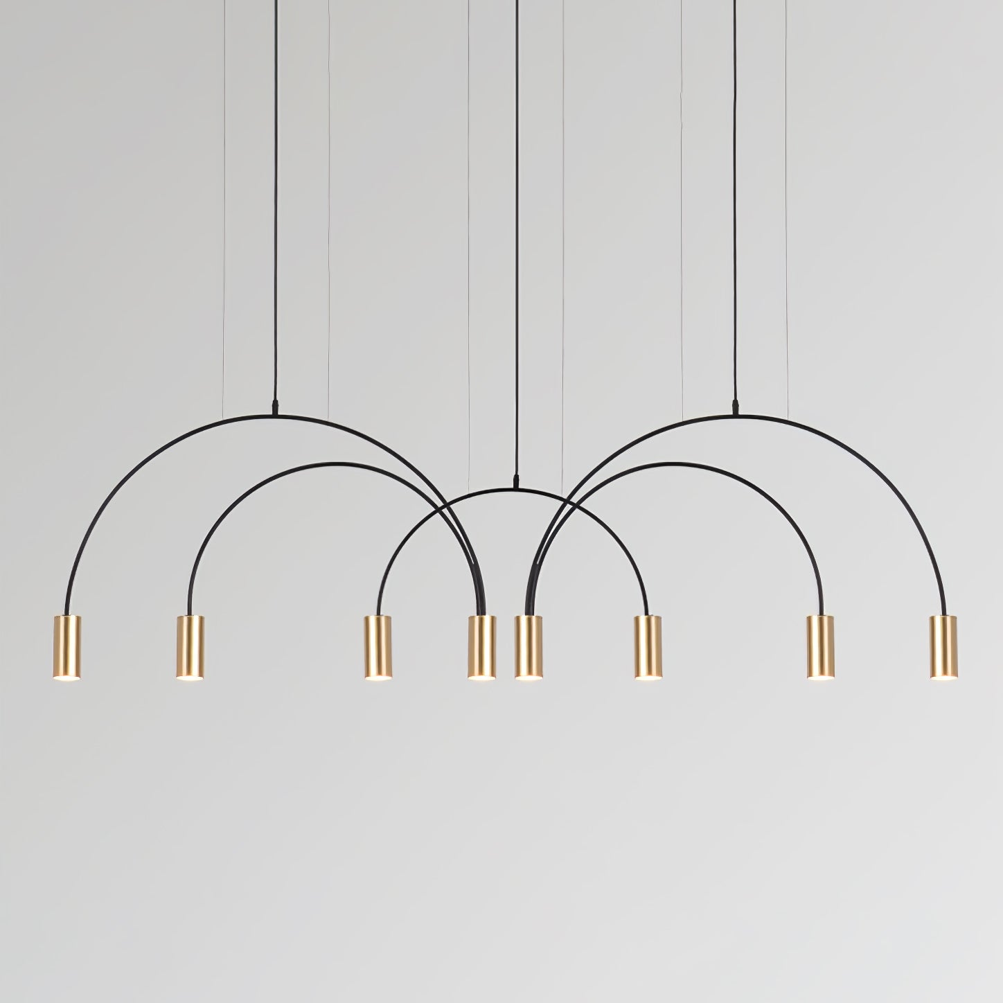 Noriel Pendant Lamp Overlapping Cylinder Minimalist Dining Room-Neutral Decor
