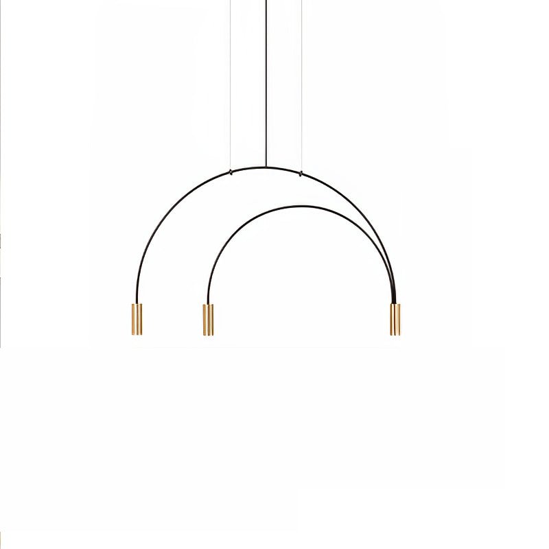 Noriel Pendant Lamp Overlapping Cylinder Minimalist Dining Room-Neutral Decor