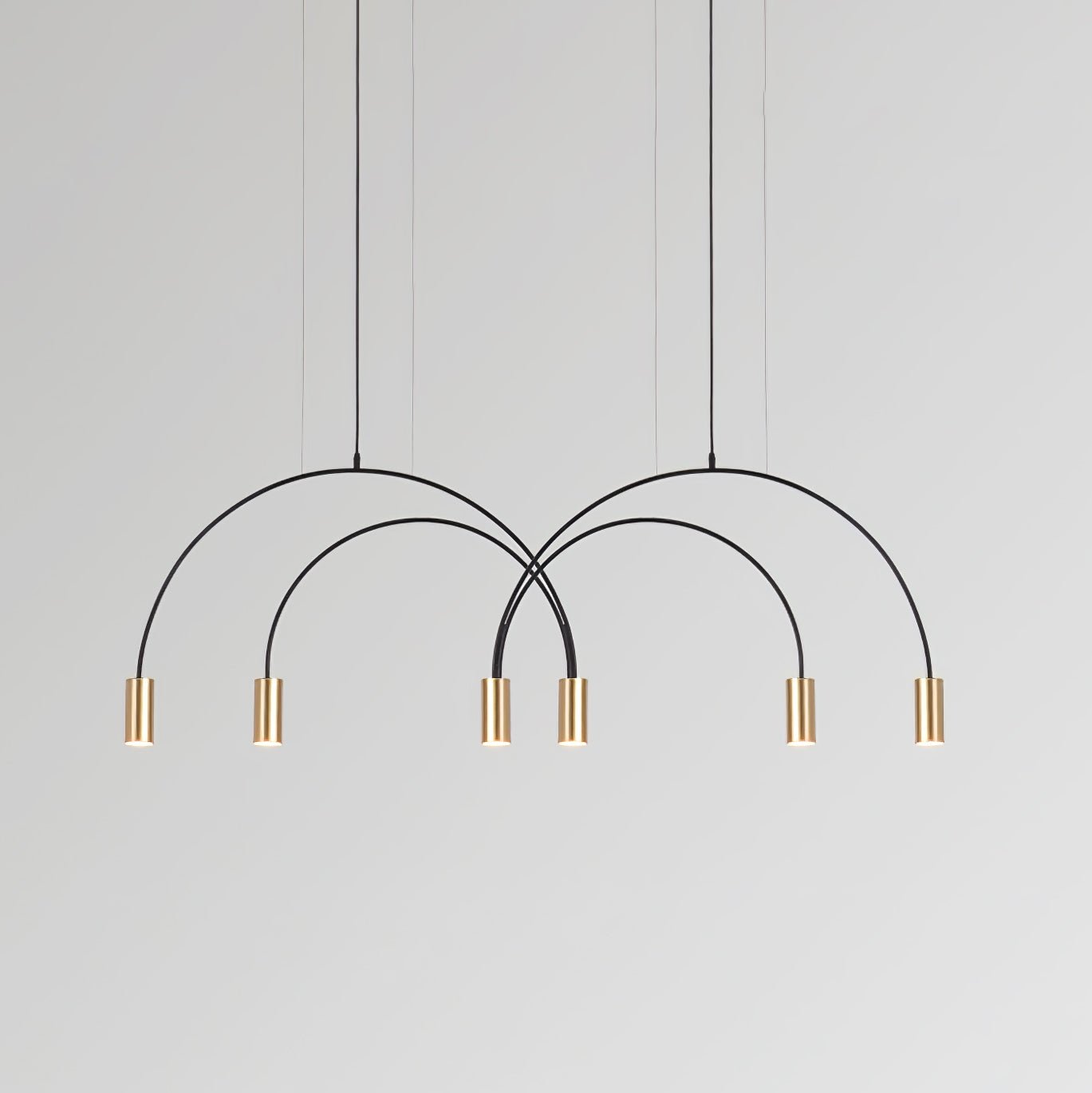 Noriel Pendant Lamp Overlapping Cylinder Minimalist Dining Room-Neutral Decor