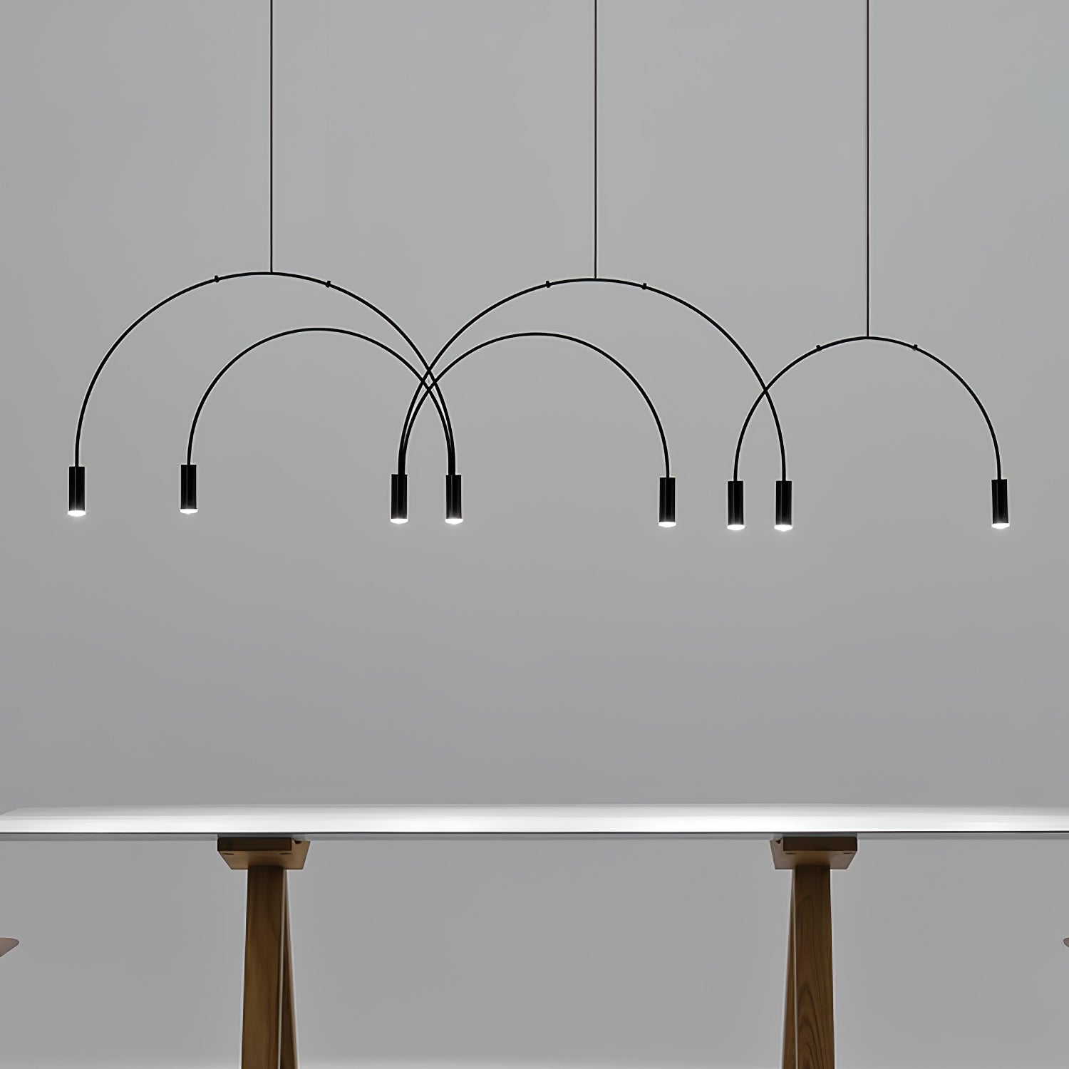 Noriel Pendant Lamp Overlapping Cylinder Minimalist Dining Room-Neutral Decor