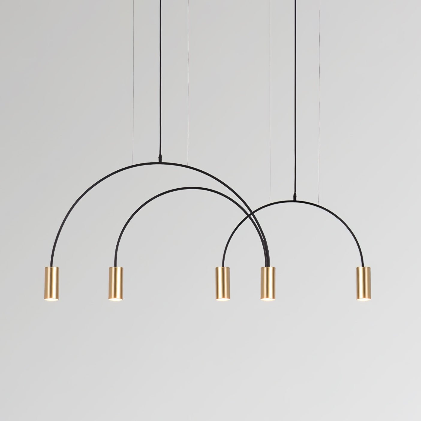 Noriel Pendant Lamp Overlapping Cylinder Minimalist Dining Room-Neutral Decor
