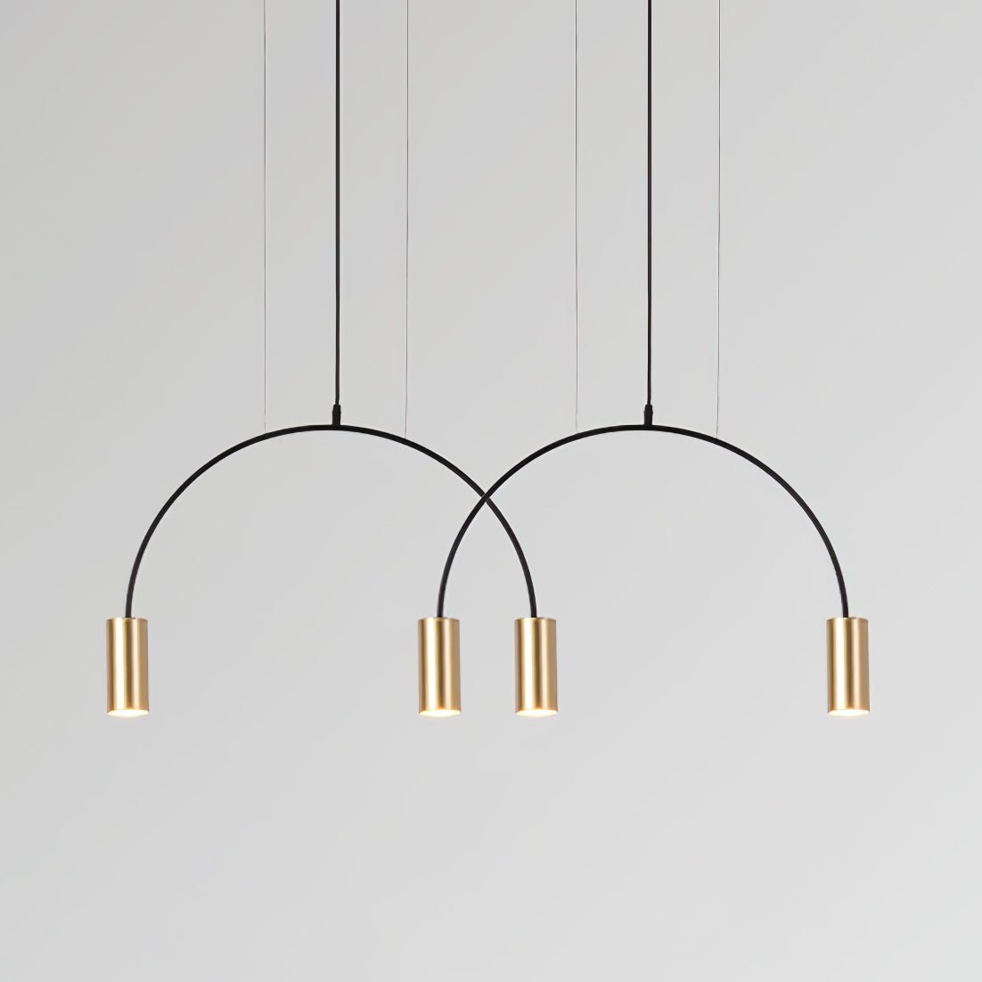 Noriel Pendant Lamp Overlapping Cylinder Minimalist Dining Room-Neutral Decor