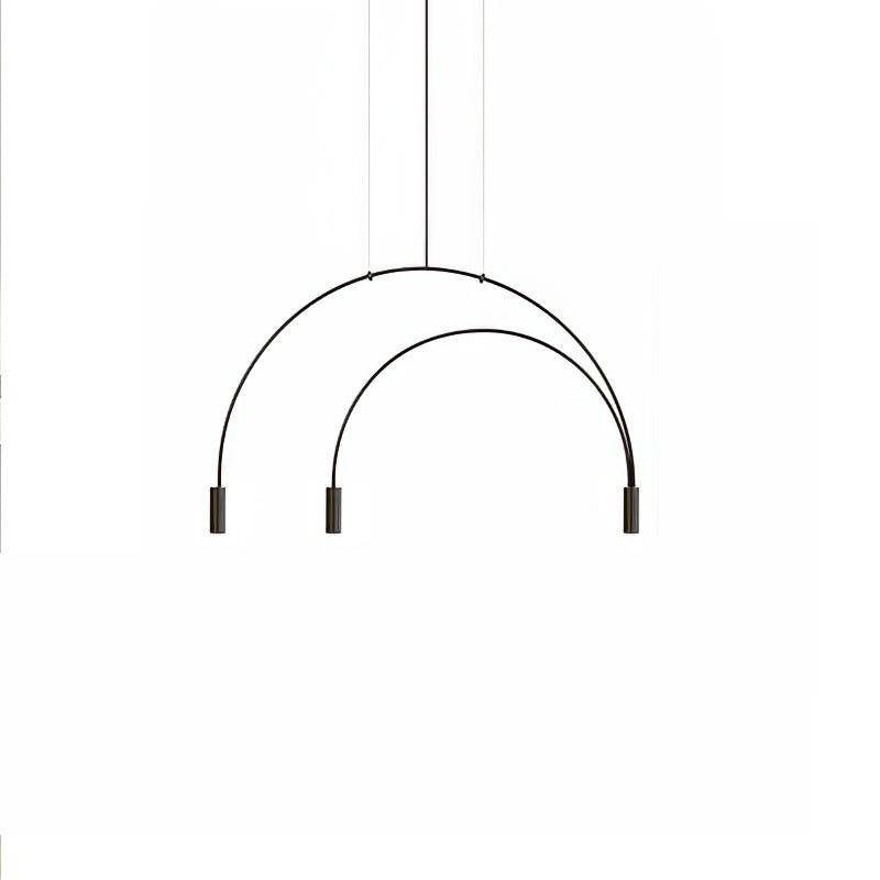 Noriel Pendant Lamp Overlapping Cylinder Minimalist Dining Room-Neutral Decor
