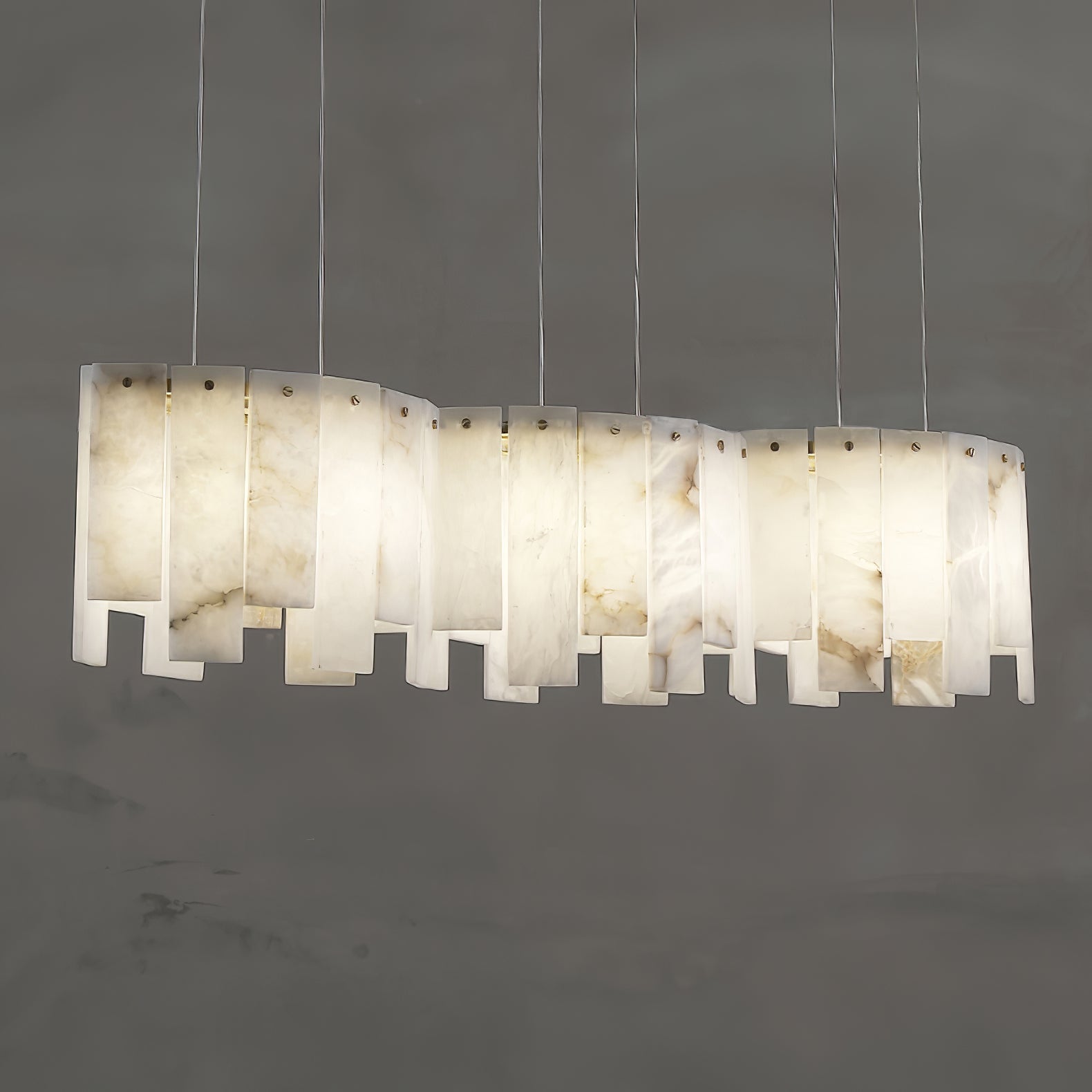 Cavelan Cluster Alabaster Pendant Light-Neutral Decor