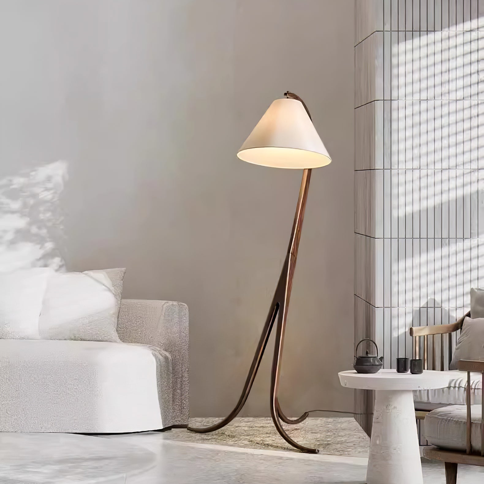 Udorila Curved Wood Floor Lamp-Neutral Decor