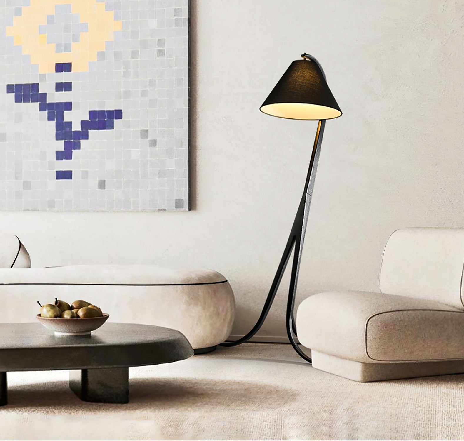 Udorila Curved Wood Floor Lamp-Neutral Decor
