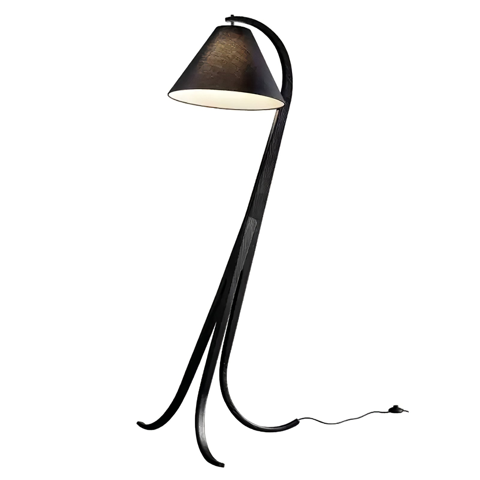 Udorila Curved Wood Floor Lamp-Neutral Decor