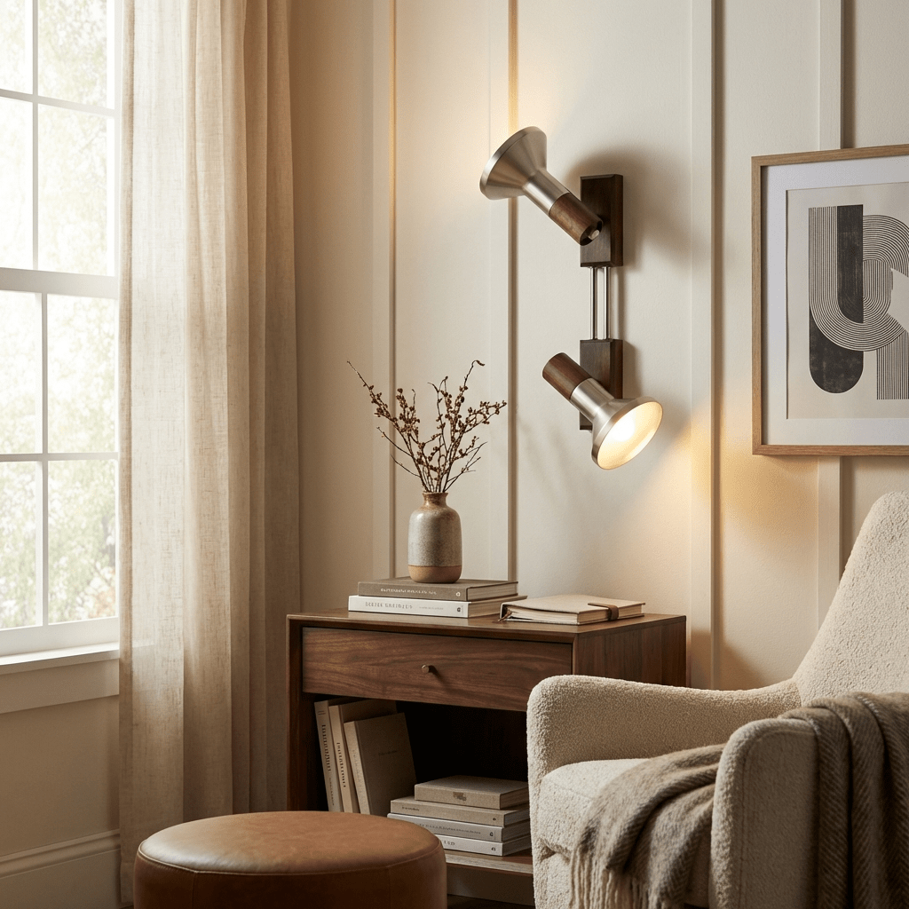 Ardell Dual Spotlight Wall Lamp-Neutral Decor