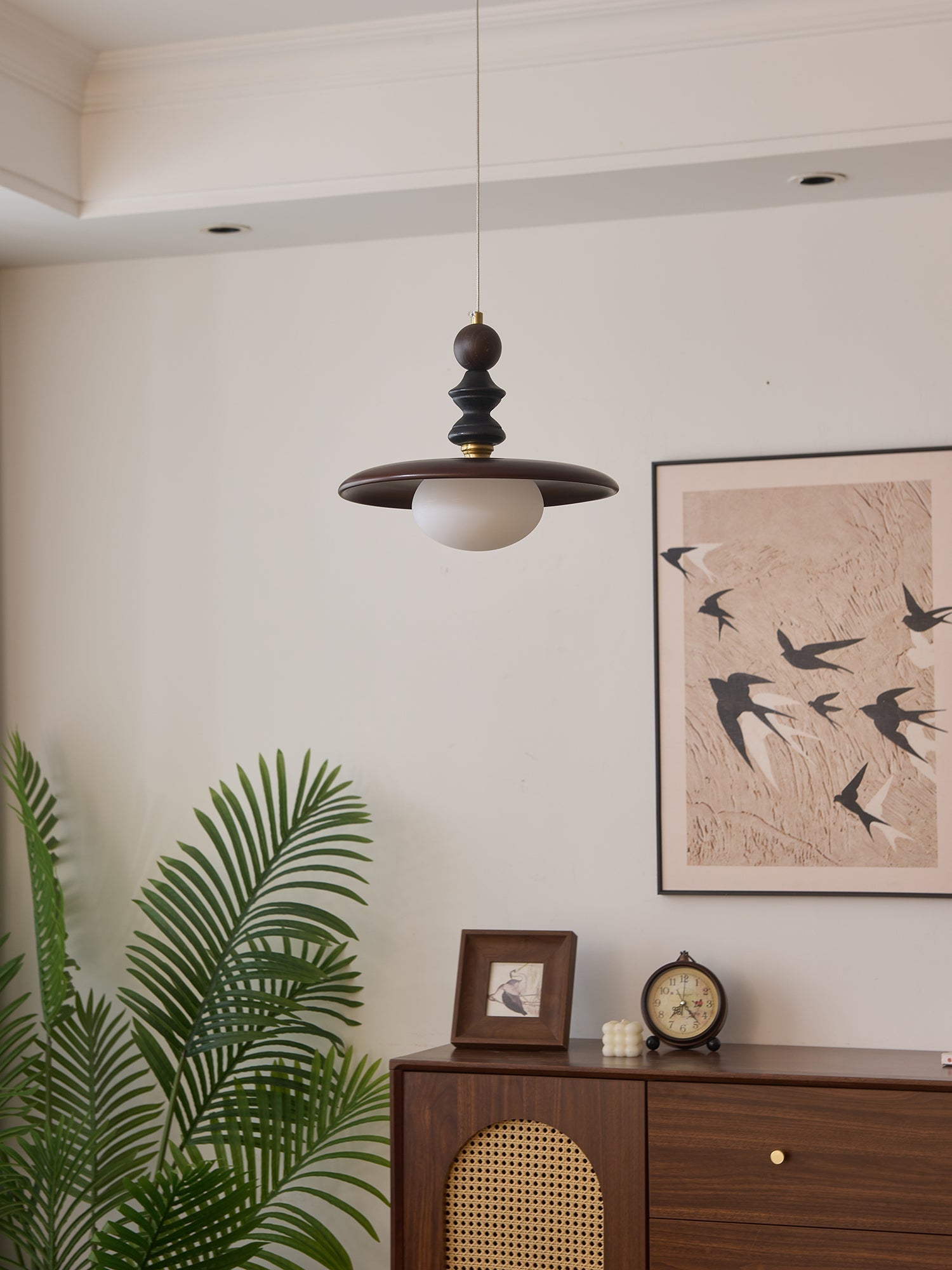 Syraeeth Premium Nordic Art Wood Pendant Light-Neutral Decor