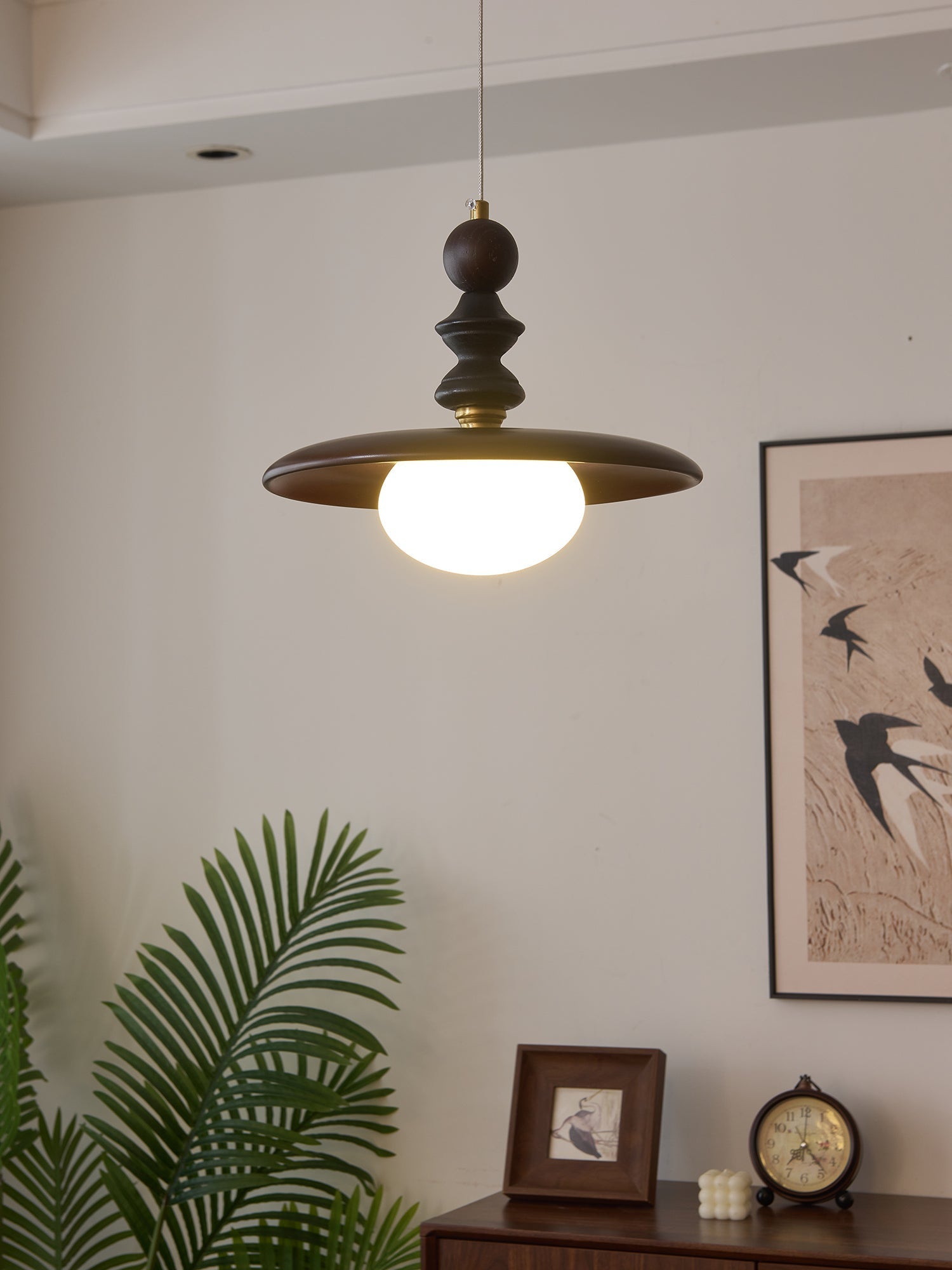 Syraeeth Premium Nordic Art Wood Pendant Light-Neutral Decor