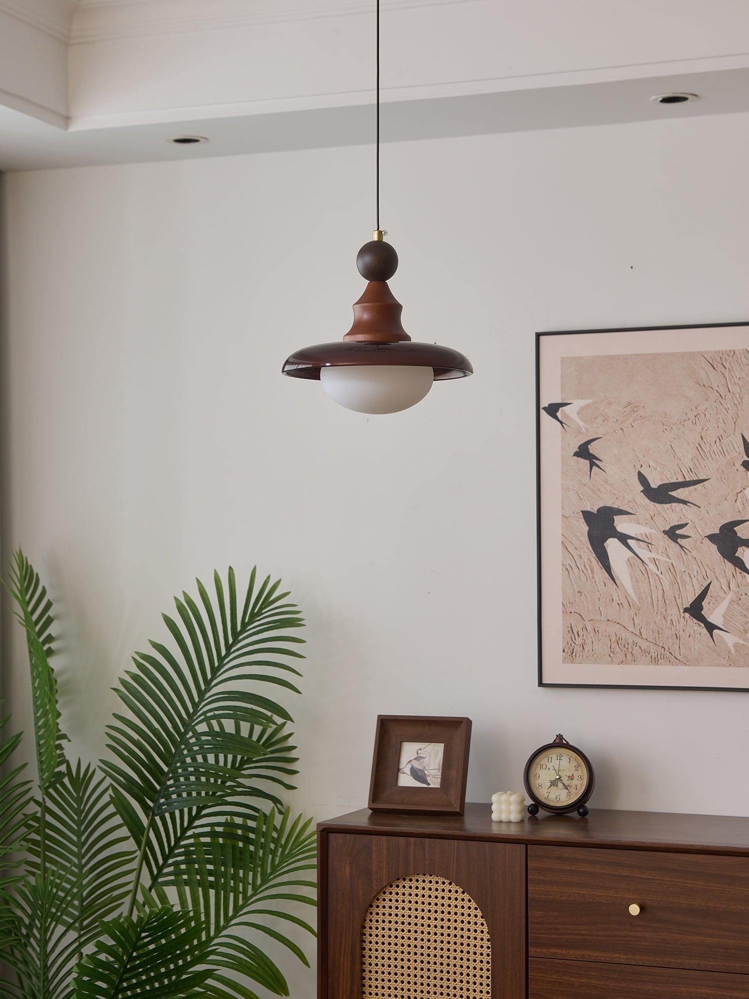 Syraeeth Premium Nordic Art Wood Pendant Light-Neutral Decor